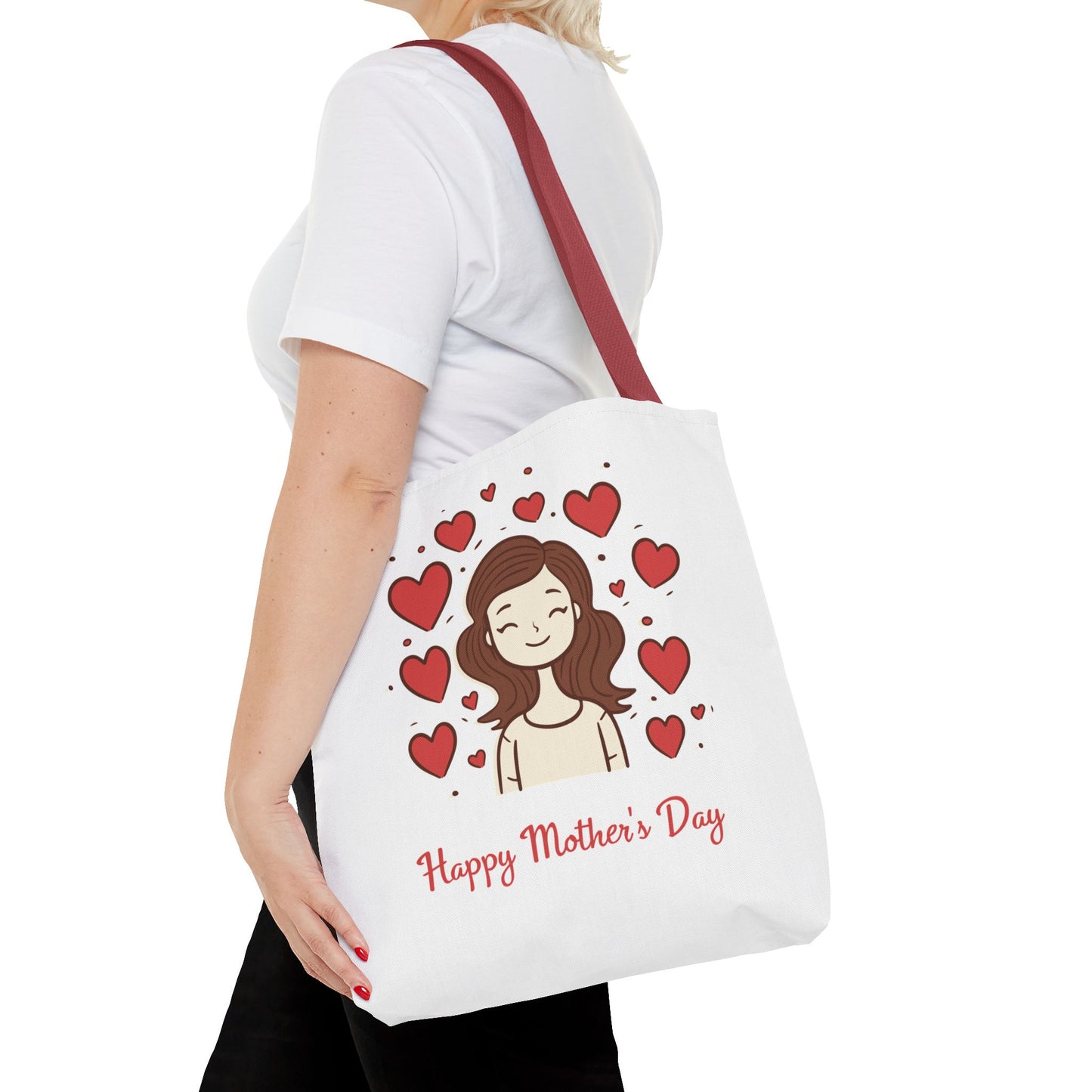 Mother's Day Hearts Tote Bag — Happy Mother's Day Gift Tote