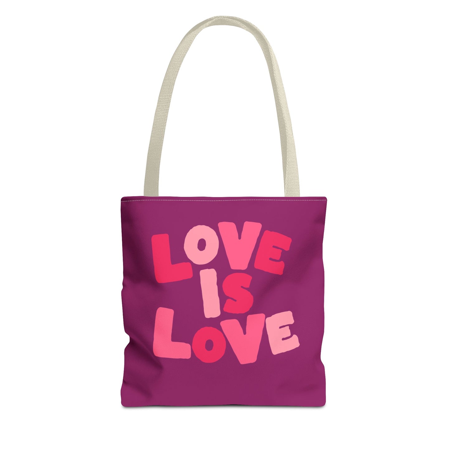 Love Is Love Tote Bag — Bright Pride Statement Tote for Everyday Use