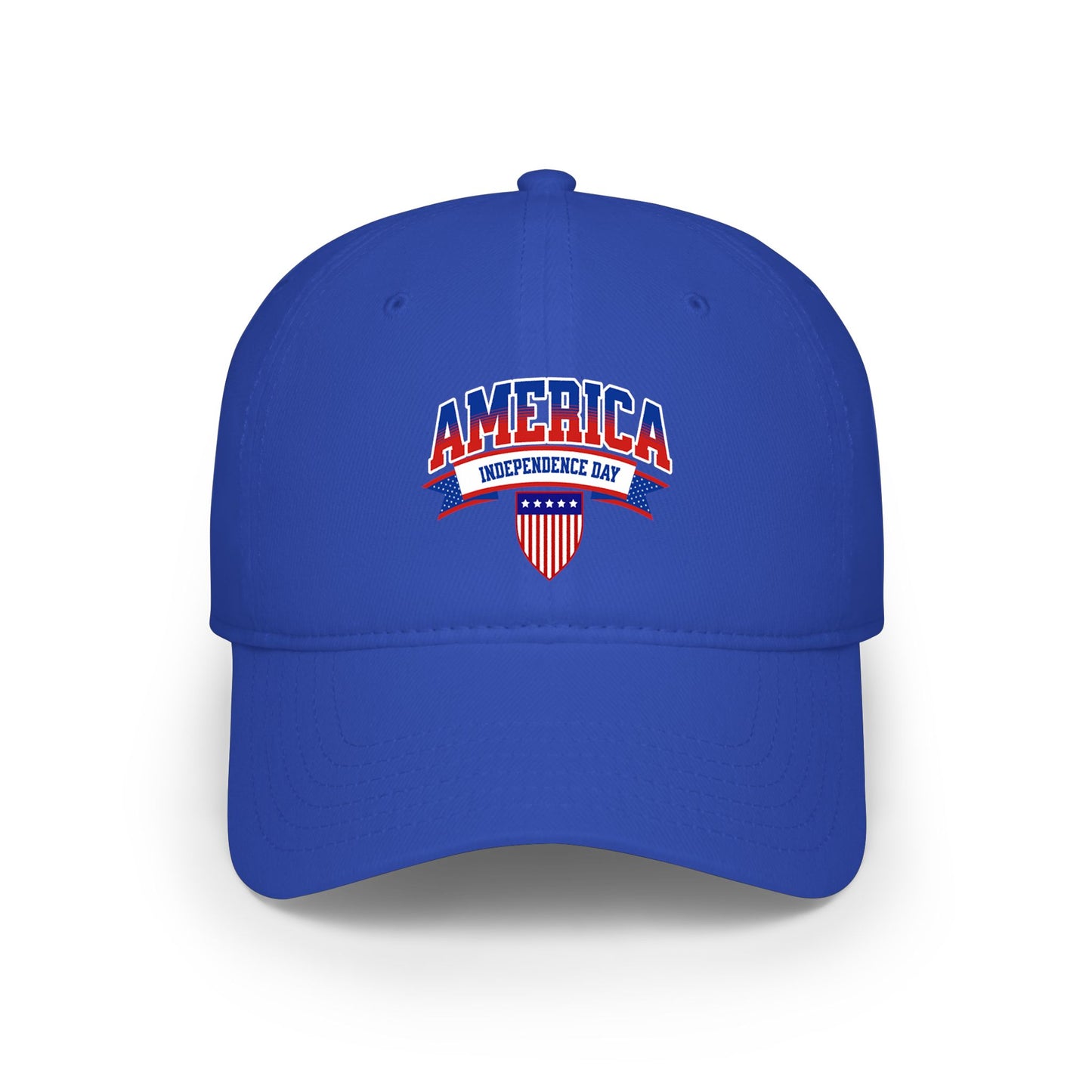 America Independence Day Low Profile Baseball Cap — Patriotic 4th of July Hat