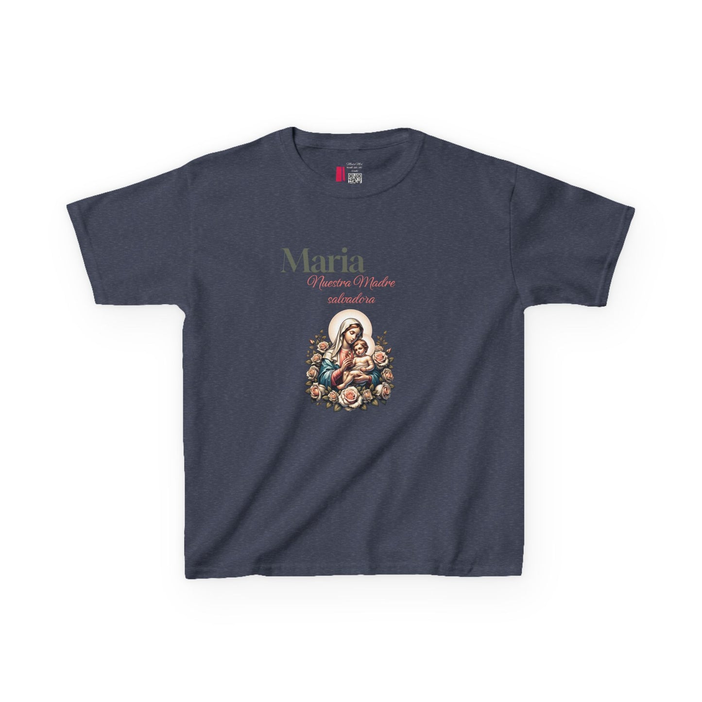 Kids Maria Virgen Faith T-Shirt — Religious Catholic Children's Tee