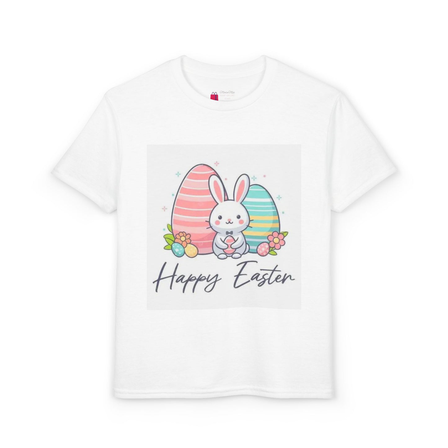 Youth Easter Bunny T-Shirt — "Happy Easter" Kids Graphic Tee
