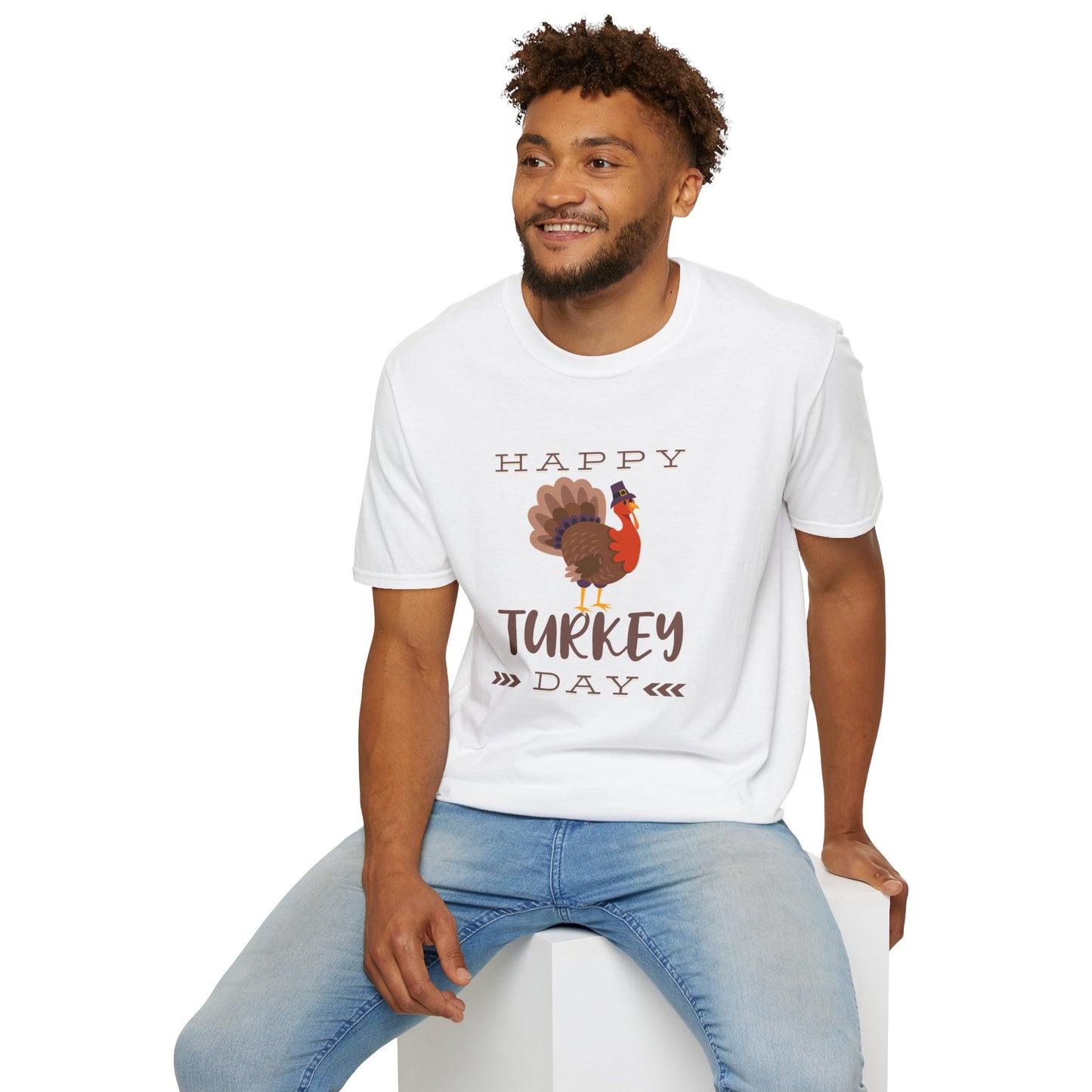 Thanksgiving Unisex Softstyle T-Shirt - Festive Fall Holiday Design