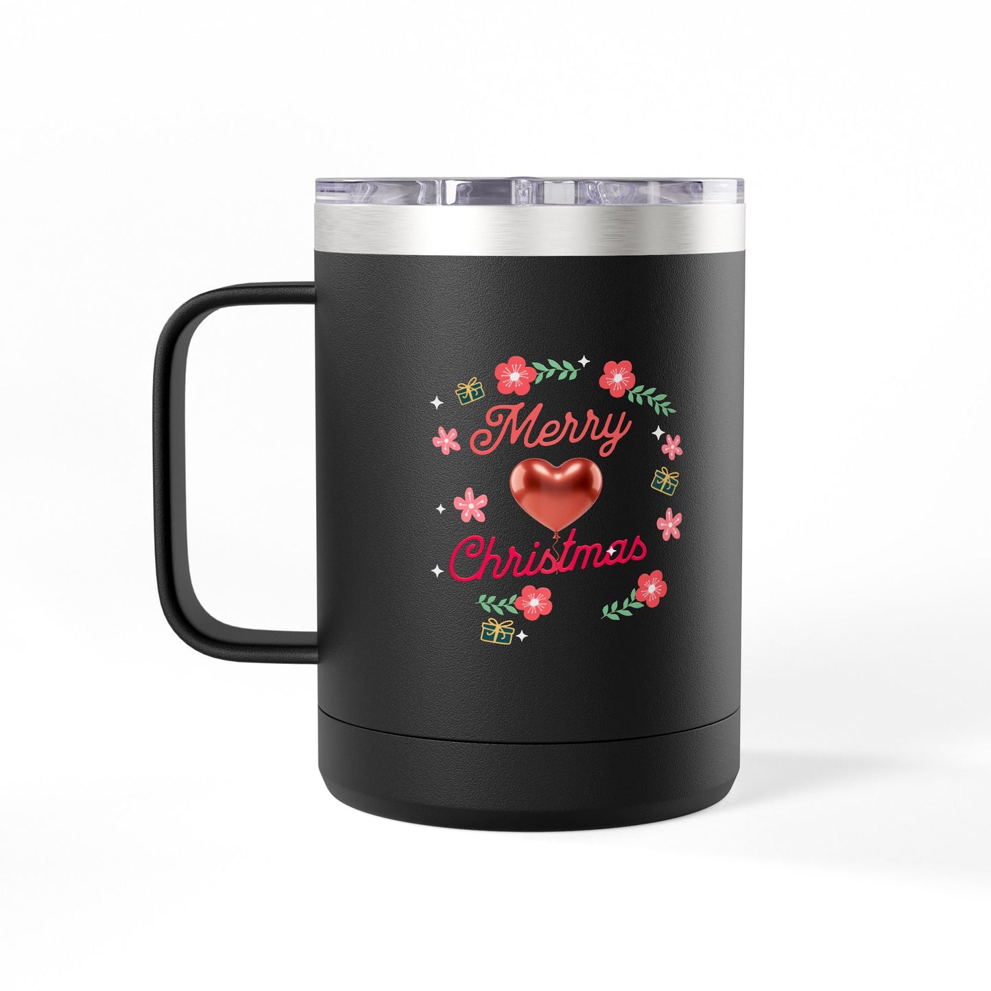 Christmas Coffee Mug Tumbler, 15oz