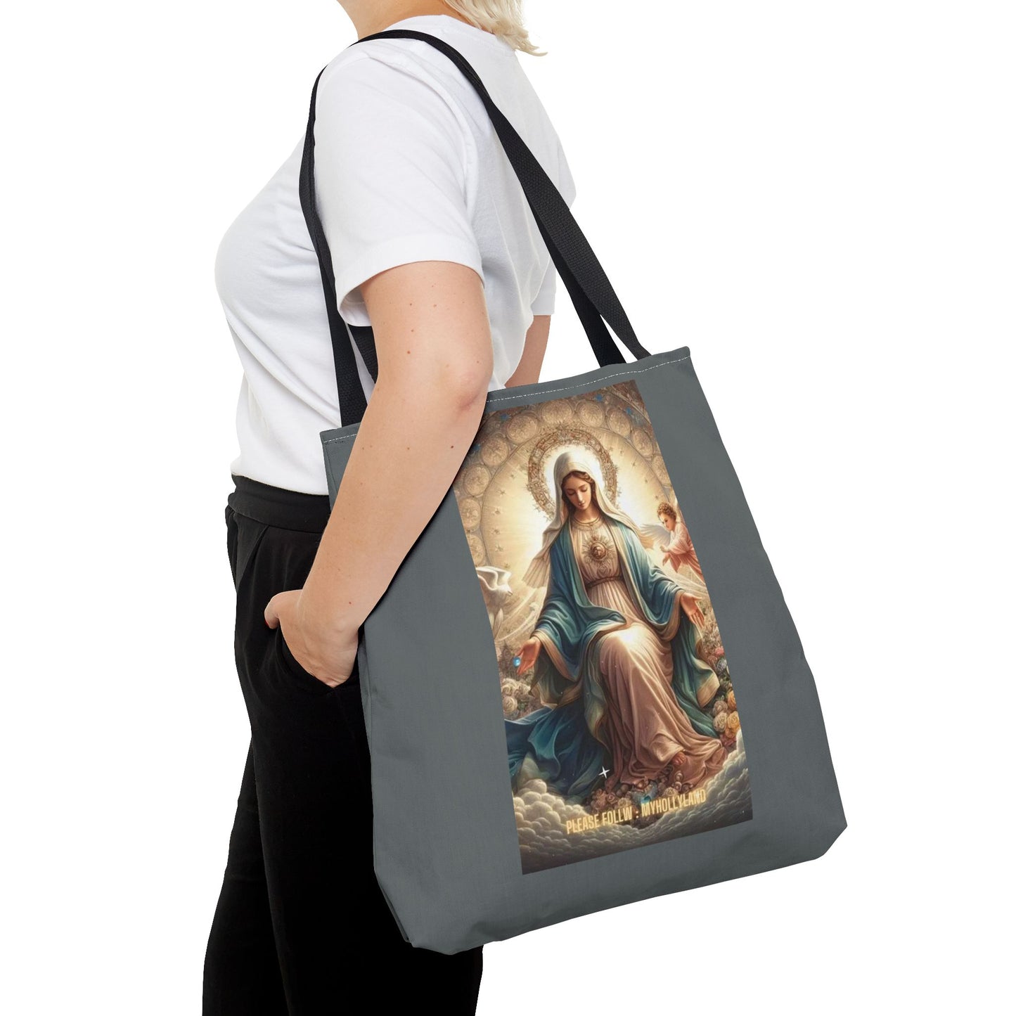 Mary Immaculate Tote Bag — Religious Virgin Mary Prayer Art Tote