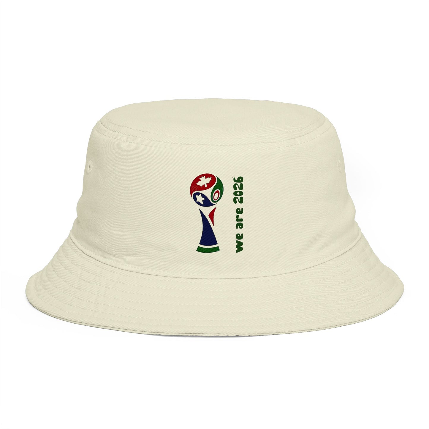 2026 World Cup Trophy Brown Bucket Hat – Soccer Fans Casual Sun Hat