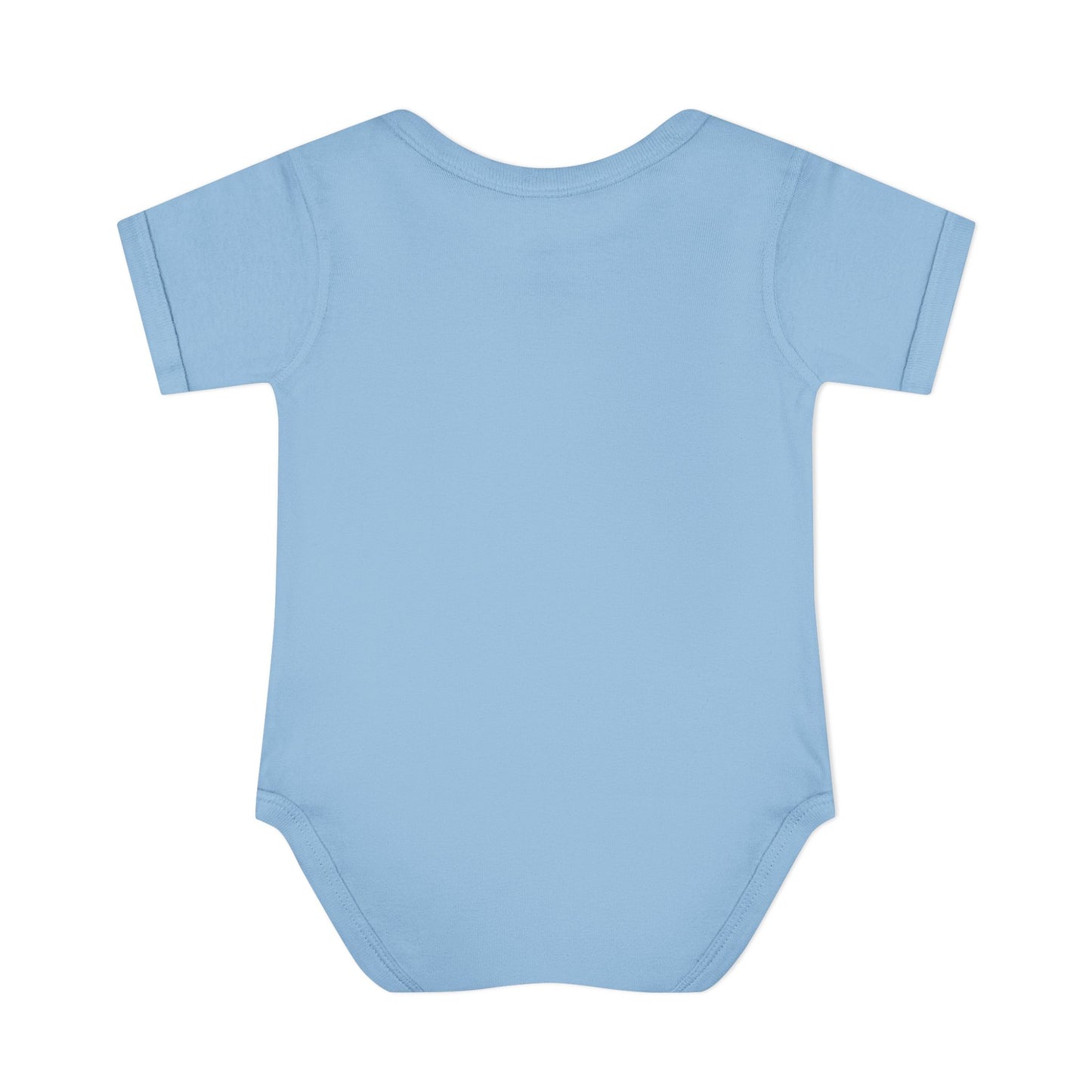 Baby Bodysuit — Cute Rainbow with Smiling Clouds Infant Onesie