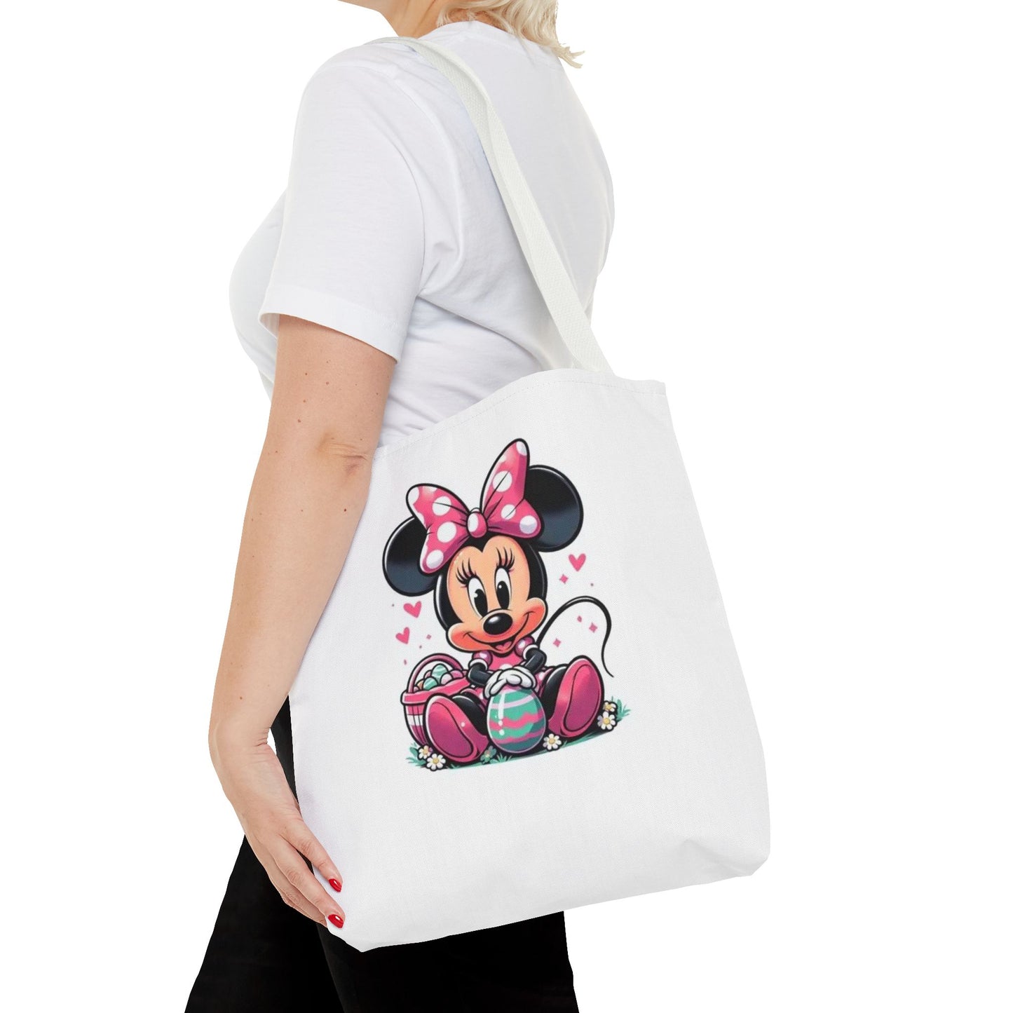 Minnie Mouse Easter Tote Bag — Cute Pink Bunny-Ears Character Tote