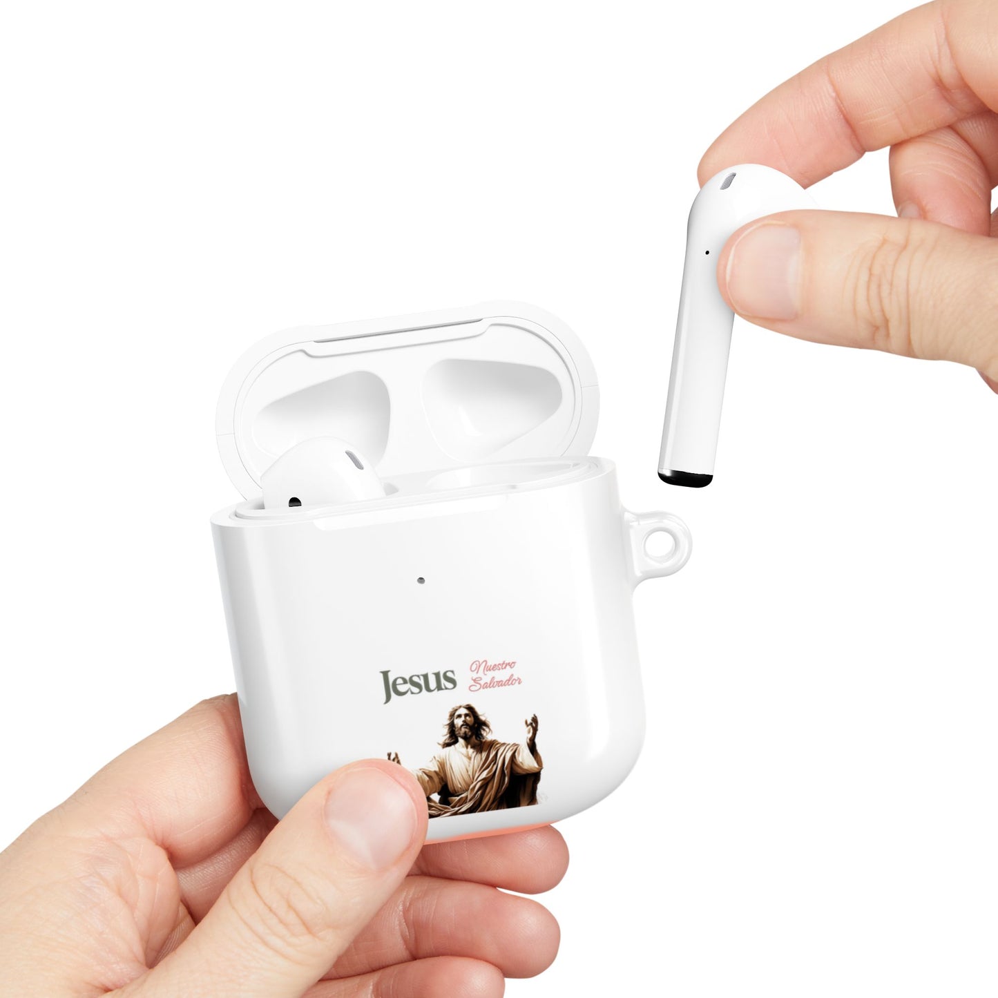 Faith Hope Love AirPod Case — Jesus Maria Christian Protective Cover