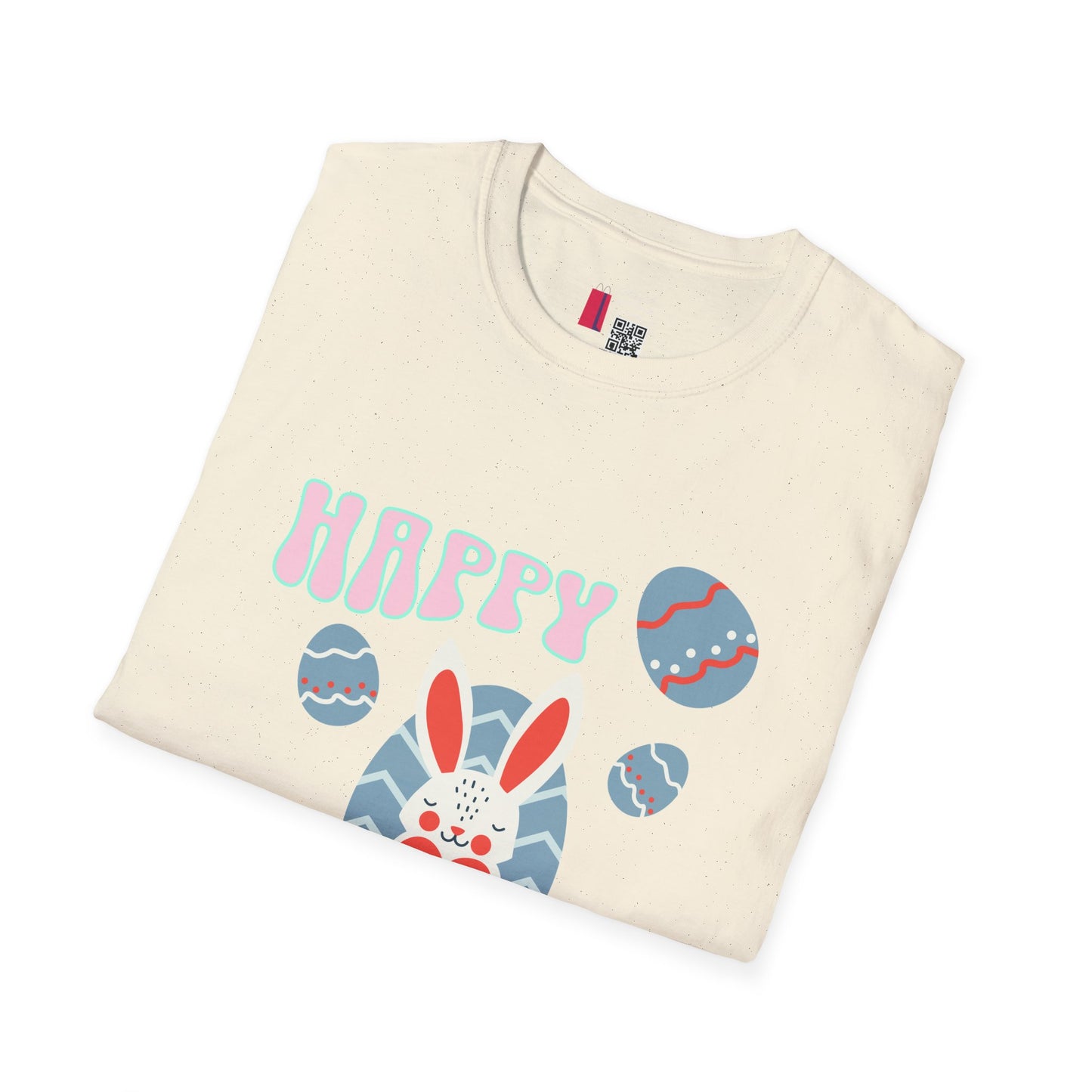 Happy Easter Bunny T-Shirt — Cute Pastel Easter Eggs Design