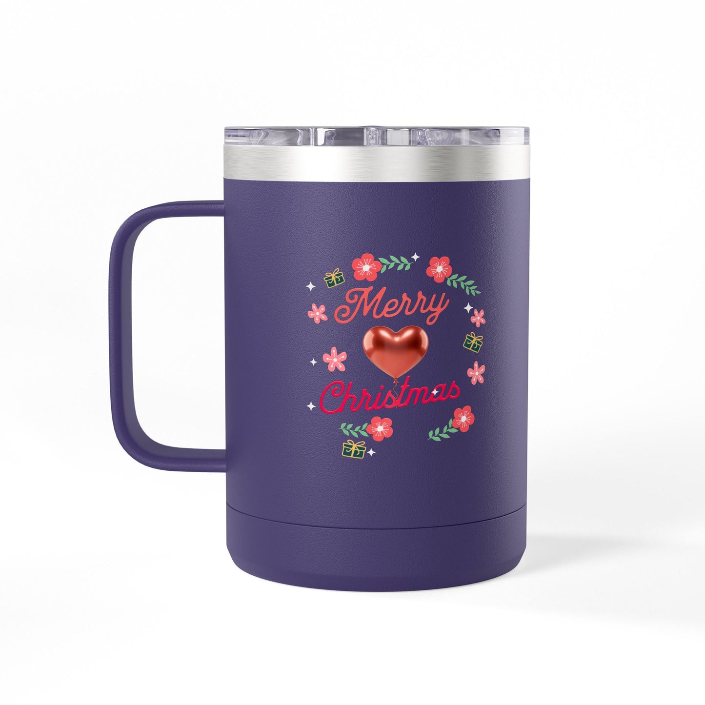 Christmas Coffee Mug Tumbler, 15oz