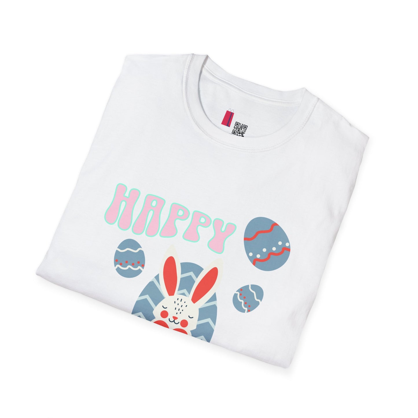Happy Easter Bunny T-Shirt — Cute Pastel Easter Eggs Design