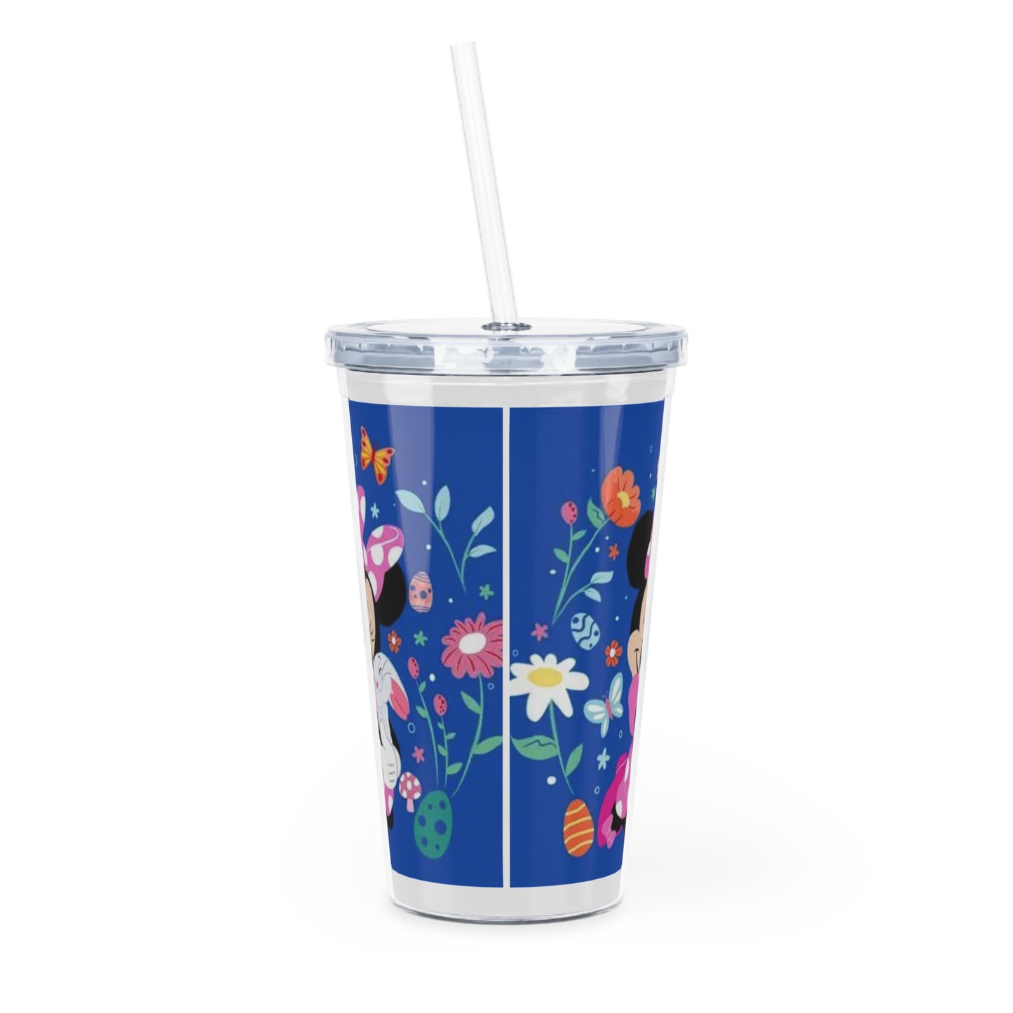 Minnie Mouse Easter Floral Tumbler with Straw