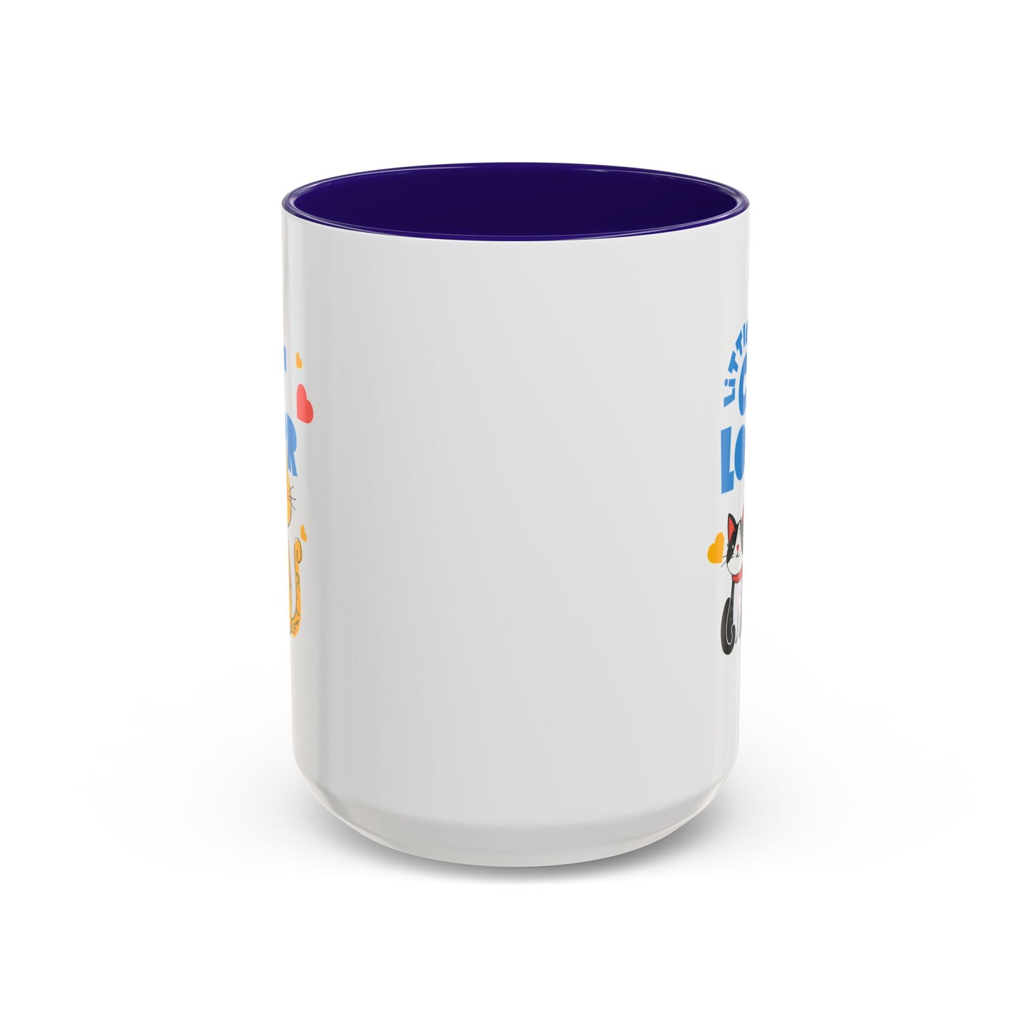 Cat Lover Mug — Colorful 11oz/15oz Ceramic Coffee Cup (Little Cat Lover Design)