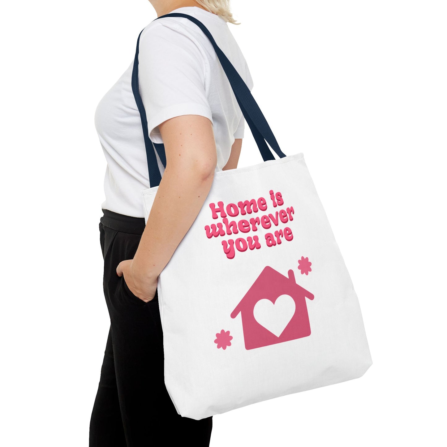 Valentine Love Tote Bag — Romantic Heart Print