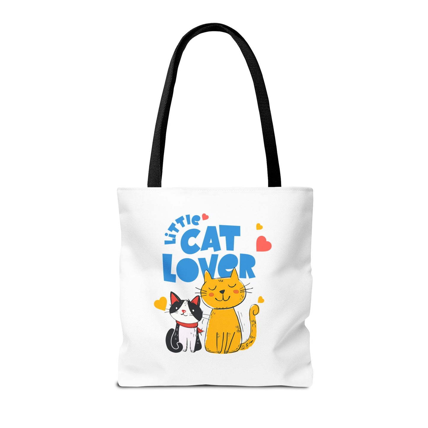 Little Cat Lover Tote Bag – Cute Cat Illustration Reusable Shopping Bag