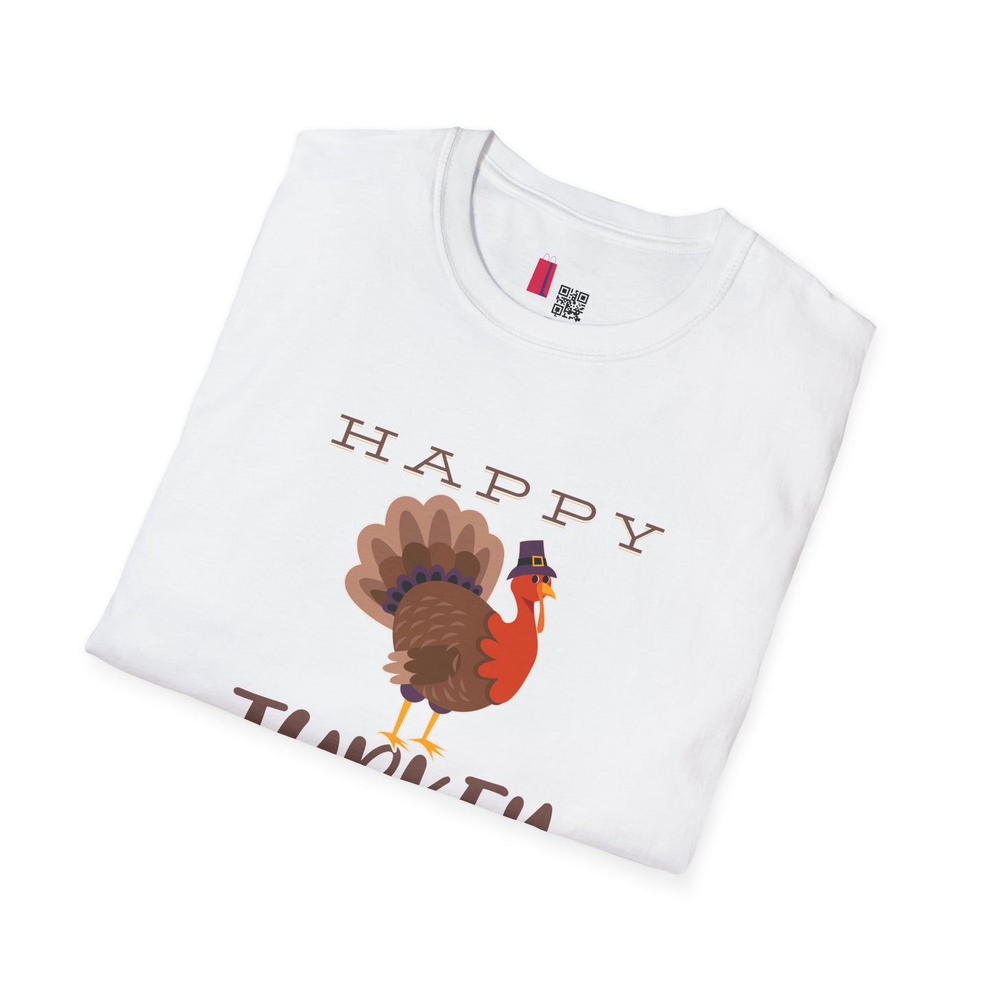 Thanksgiving Unisex Softstyle T-Shirt - Festive Fall Holiday Design