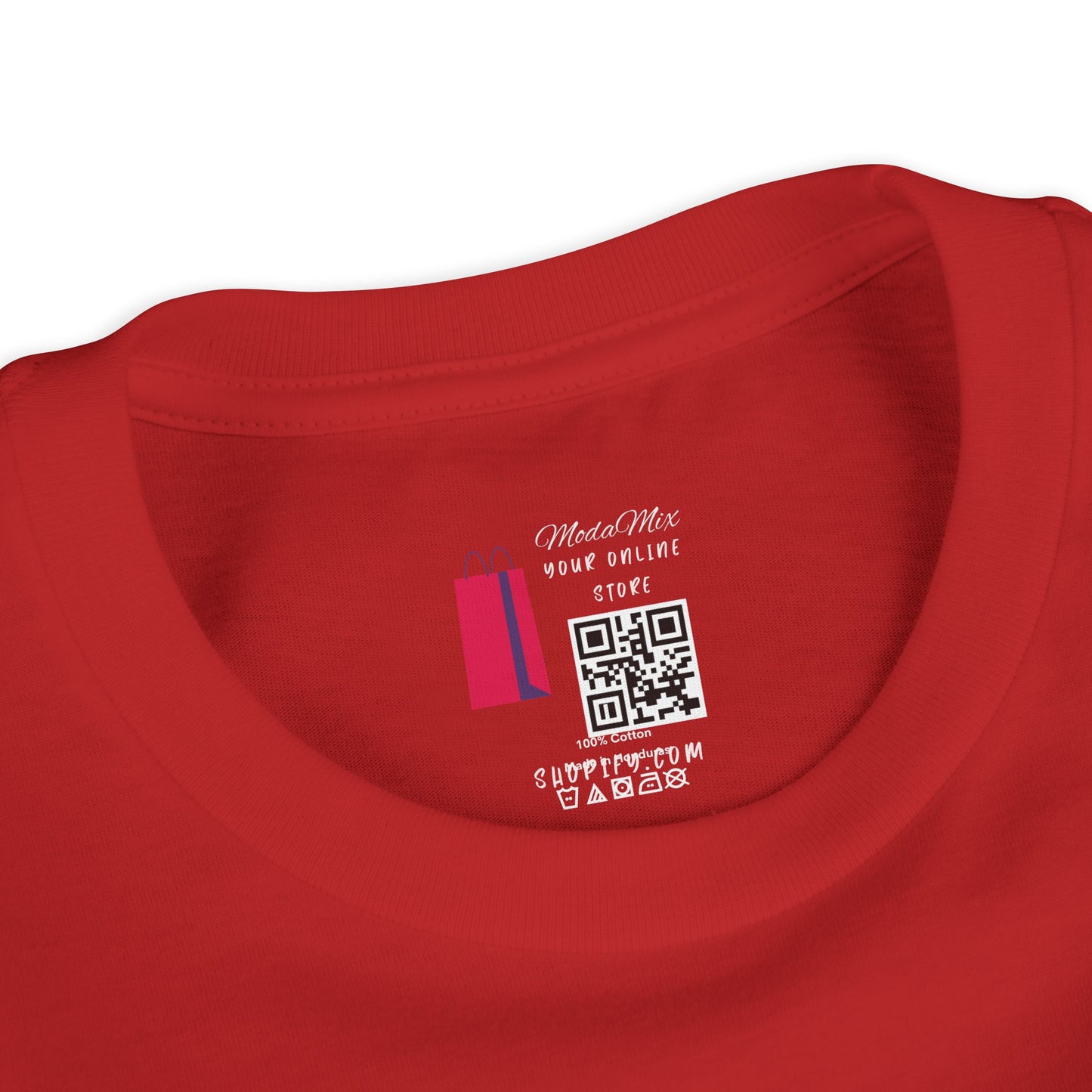 American Girl Youth Tee — Pink Script Stars Patriotic Kids Shirt
