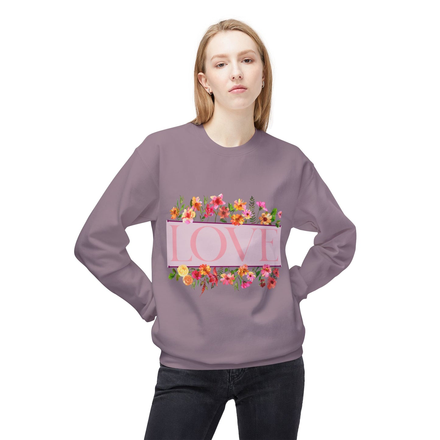 Love Floral Crewneck Sweatshirt