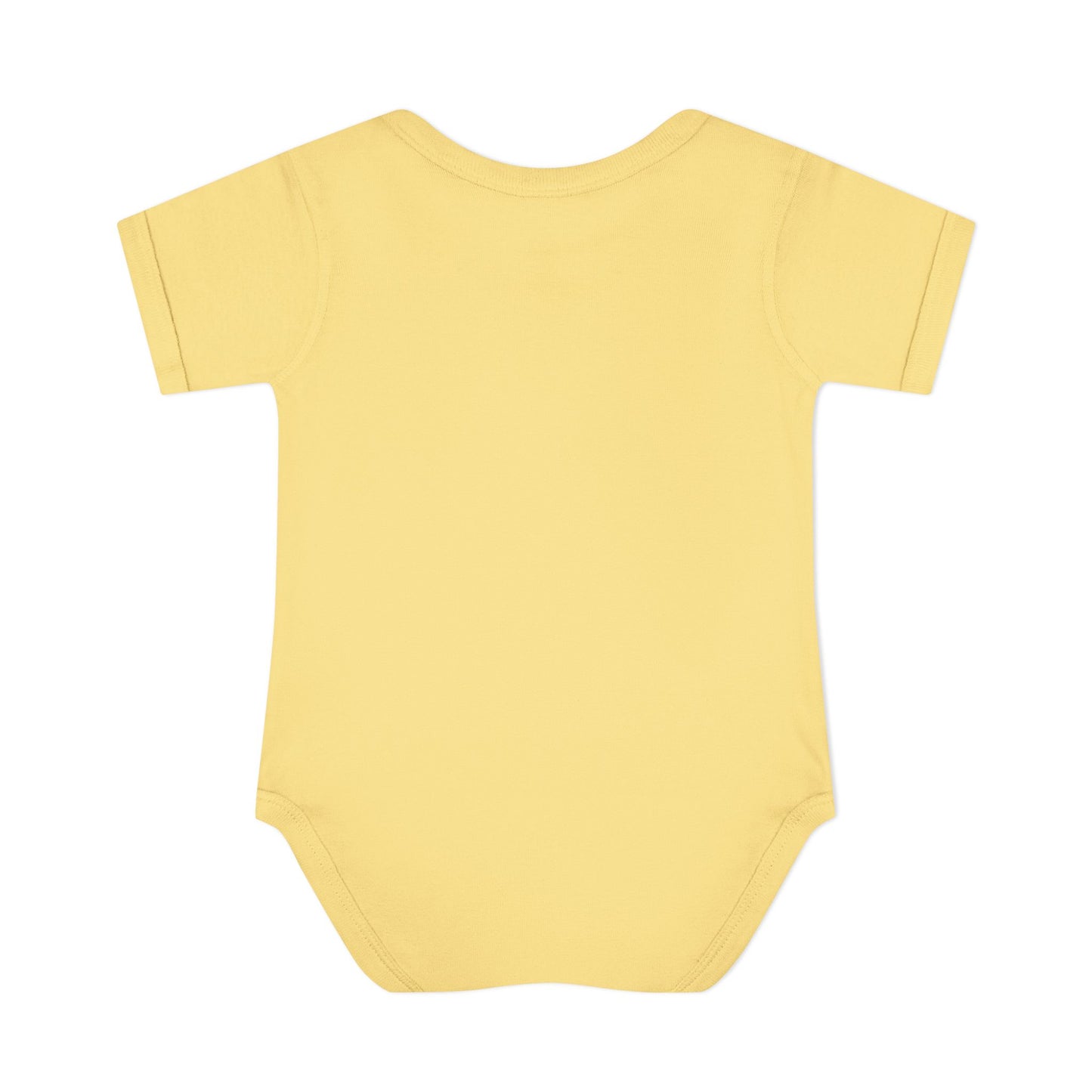 Baby Bodysuit — Cute Rainbow with Smiling Clouds Infant Onesie