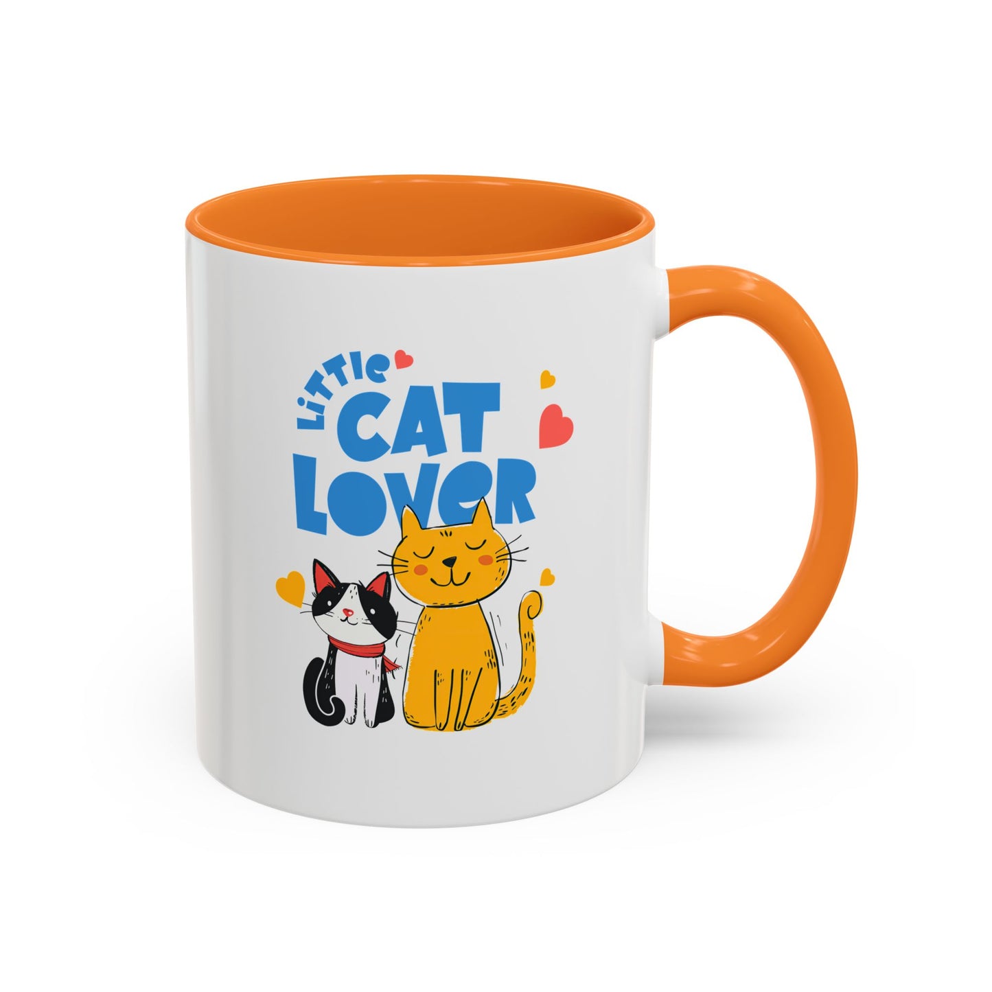 Cat Lover Mug — Colorful 11oz/15oz Ceramic Coffee Cup (Little Cat Lover Design)