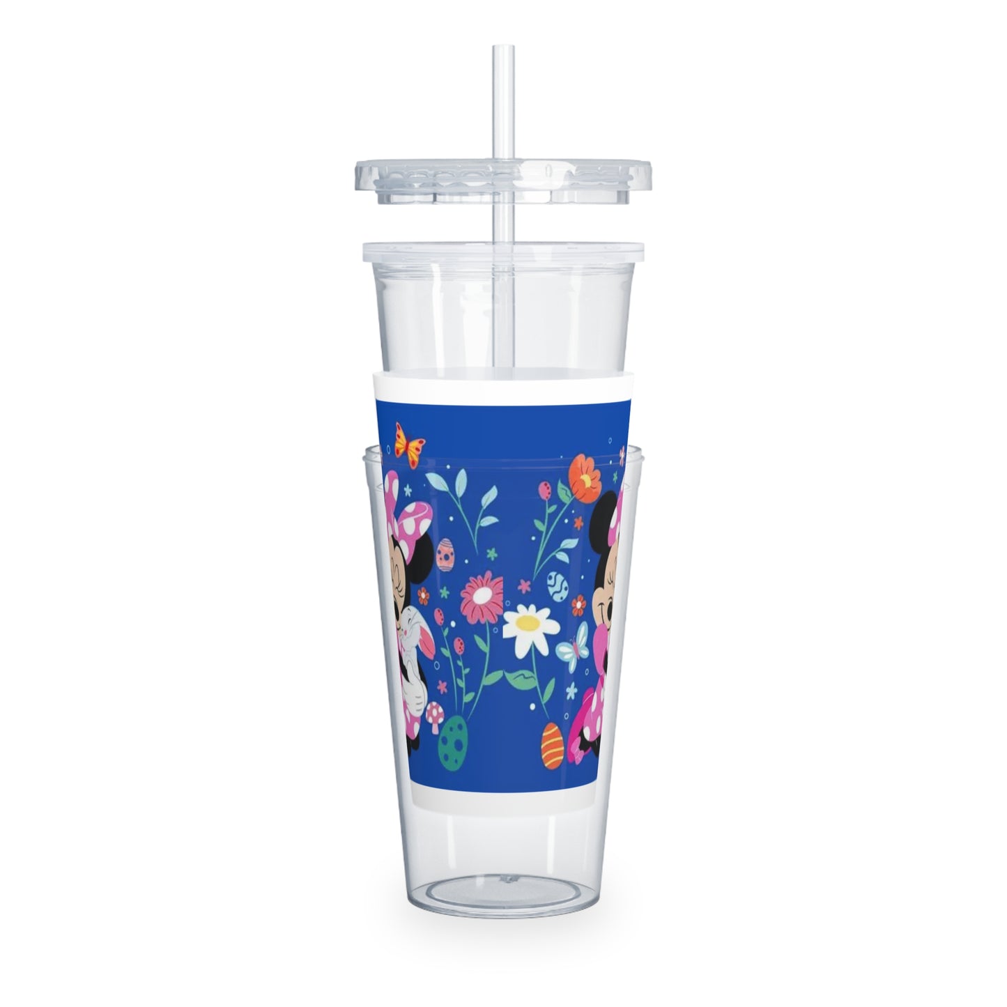 Minnie Mouse Easter Floral Tumbler with Straw