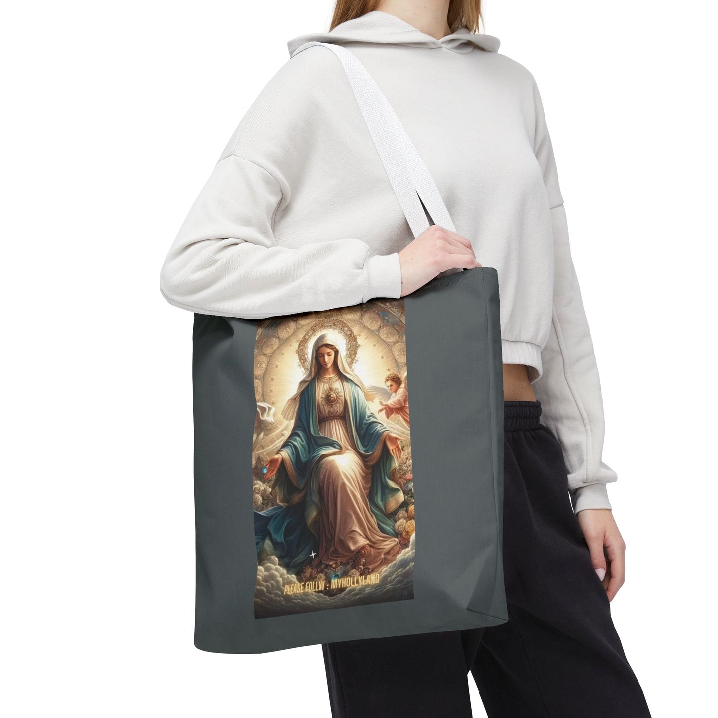Mary Immaculate Tote Bag — Religious Virgin Mary Prayer Art Tote