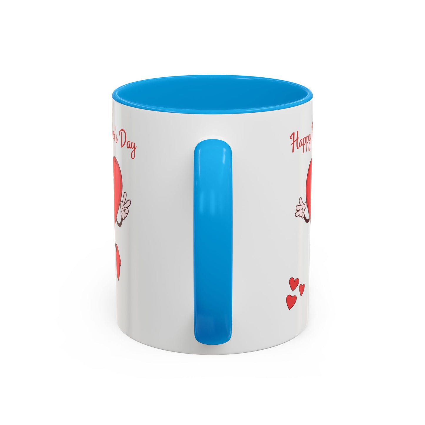 Happy Mother's Day Heart Mug — Cute Retro Heart Mom Coffee Cup (11oz, 15oz)
