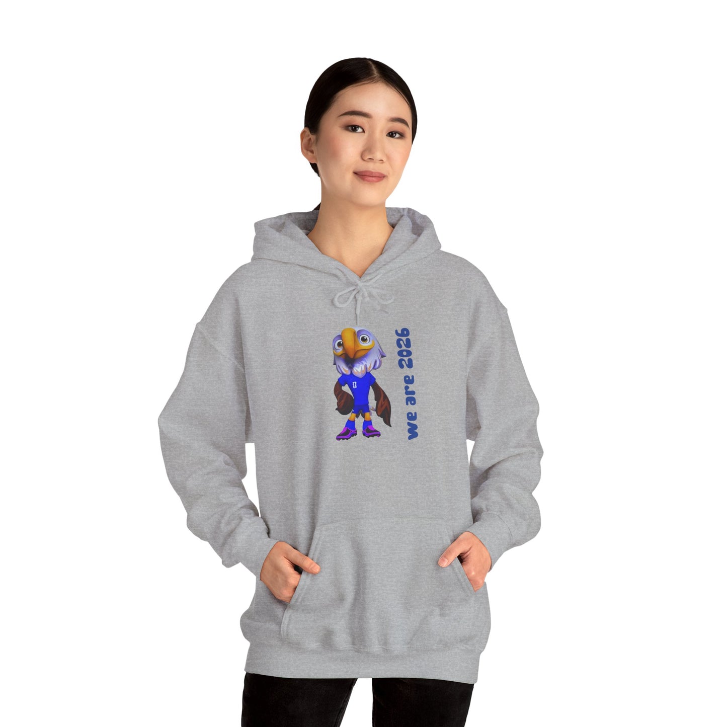 World Cup 2026 USA Eagle Mascot Hoodie — 'We Are 2026' Graphic Pullover