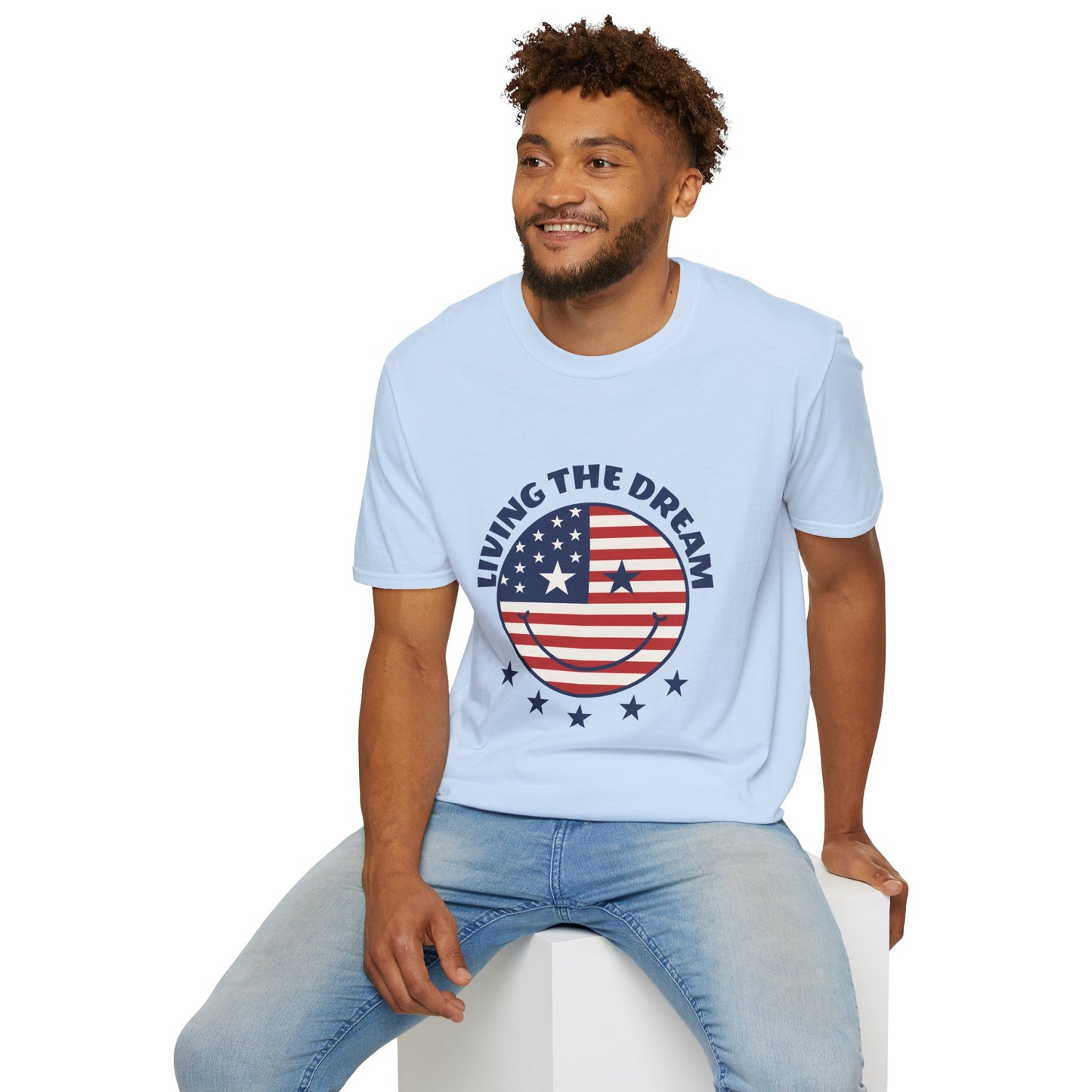 Living the Dream American Flag T-Shirt