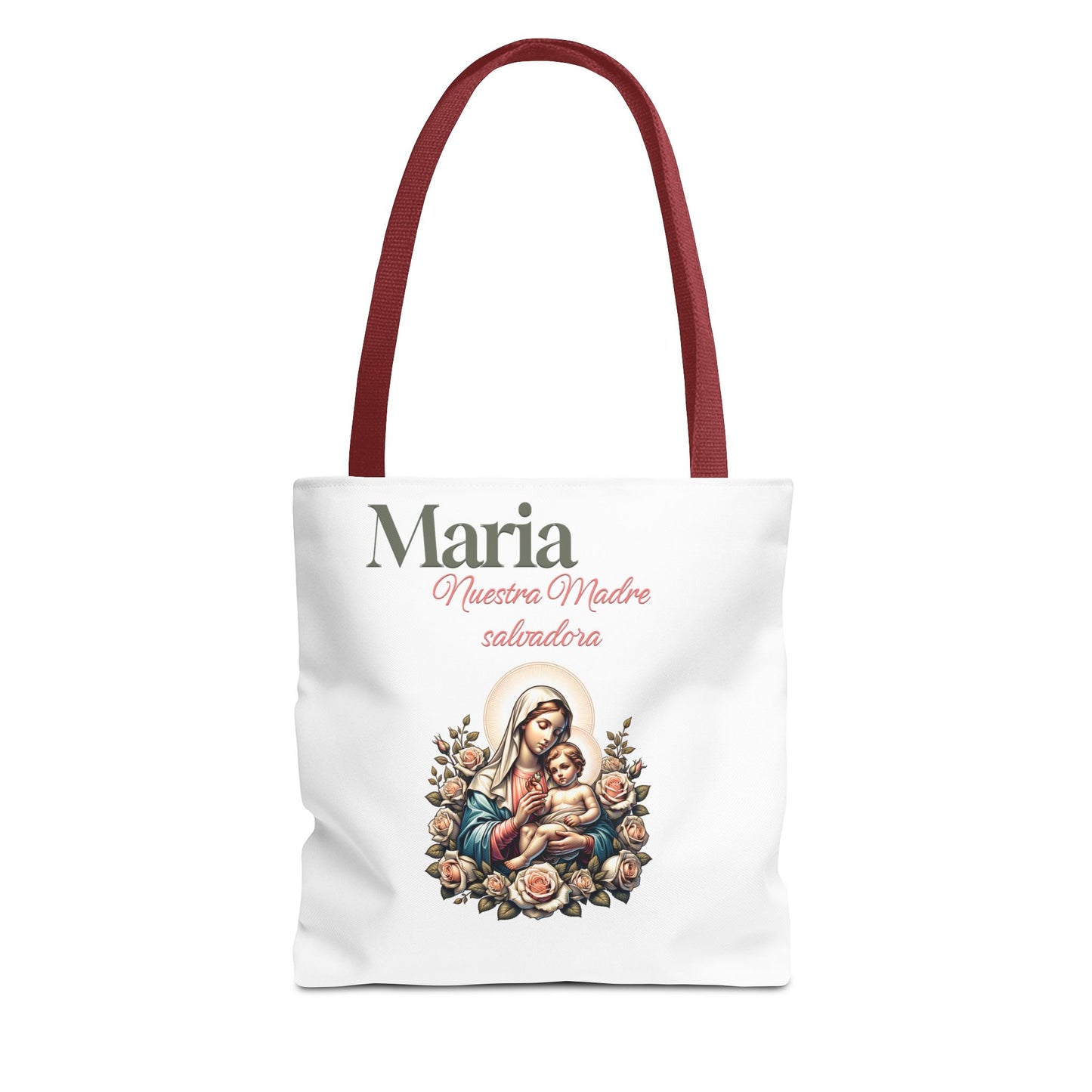 Faith Maria Jesus Tote Bag — Religious Faith All-Over Print Tote