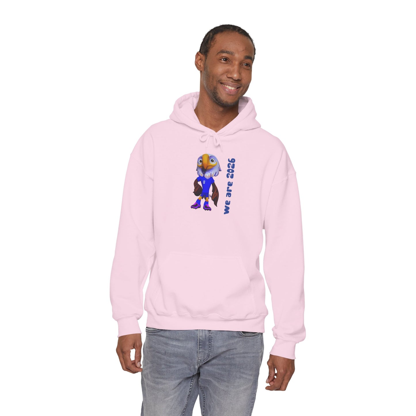 World Cup 2026 USA Eagle Mascot Hoodie — 'We Are 2026' Graphic Pullover