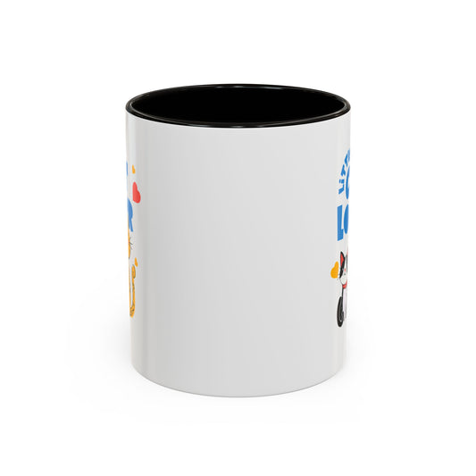 Cat Lover Mug — Colorful 11oz/15oz Ceramic Coffee Cup (Little Cat Lover Design)