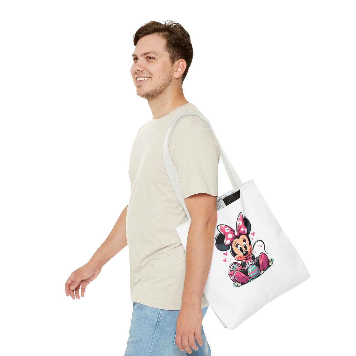 Minnie Mouse Easter Tote Bag — Cute Pink Bunny-Ears Character Tote