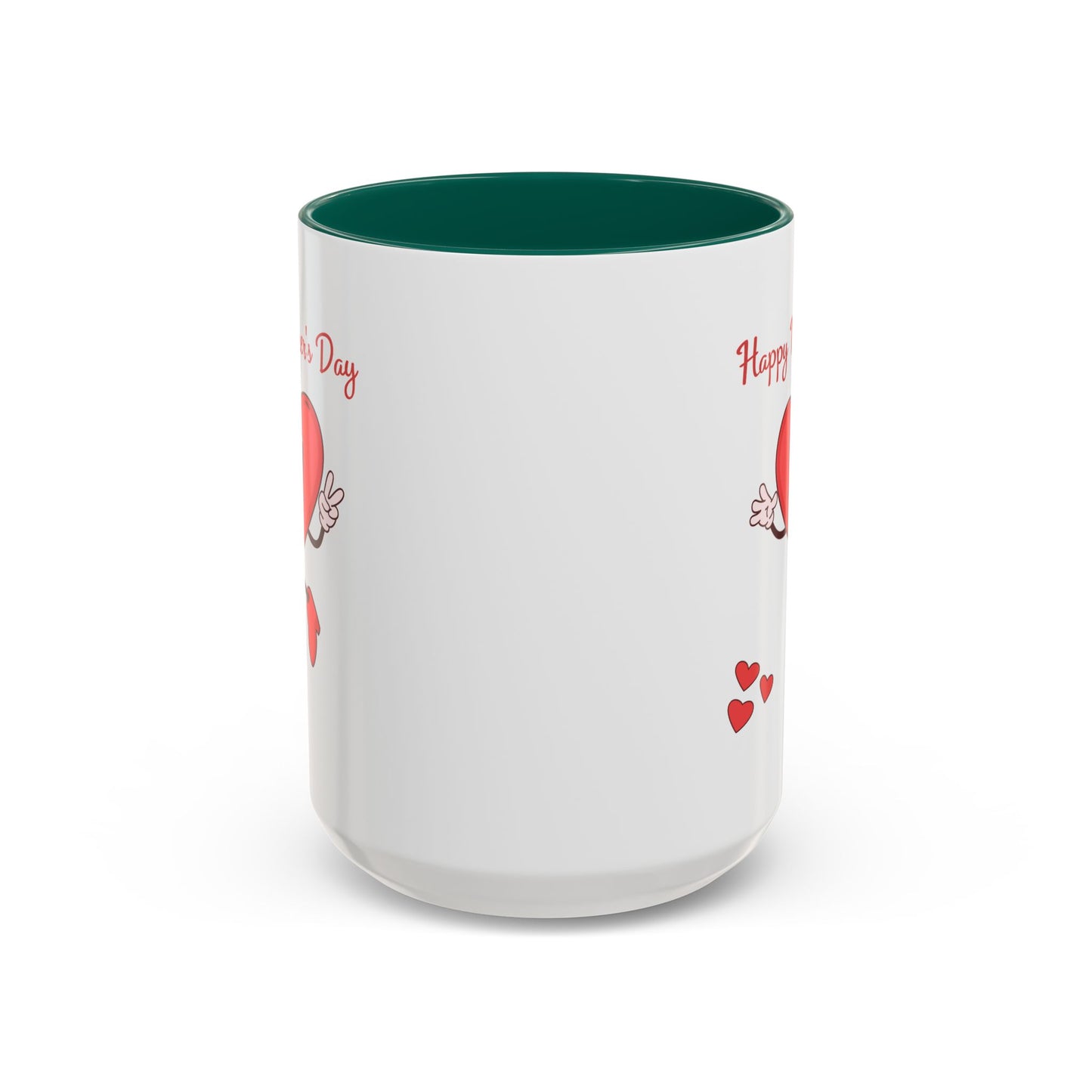 Happy Mother's Day Heart Mug — Cute Retro Heart Mom Coffee Cup (11oz, 15oz)