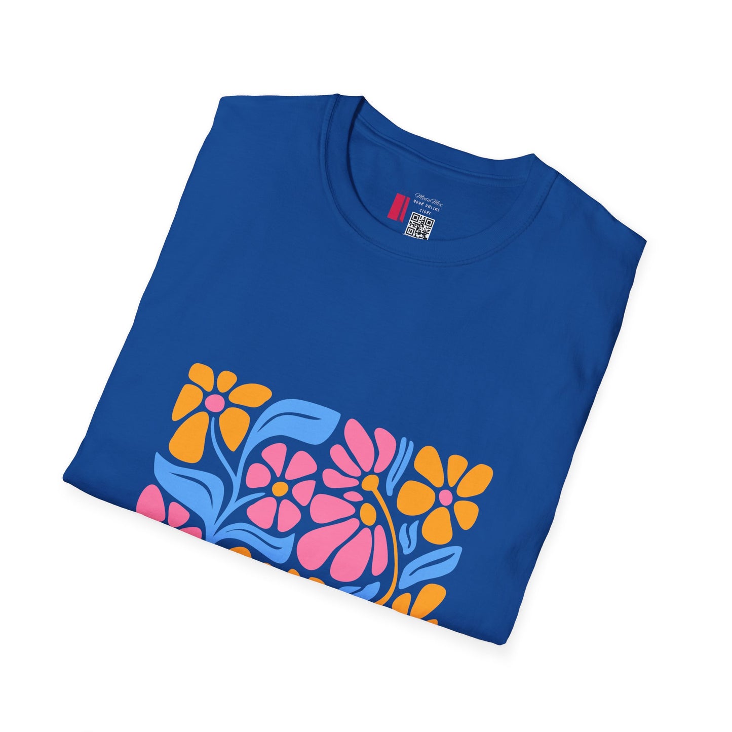 Retro Floral Tee — Colorful 70s Flower Power Graphic T-Shirt