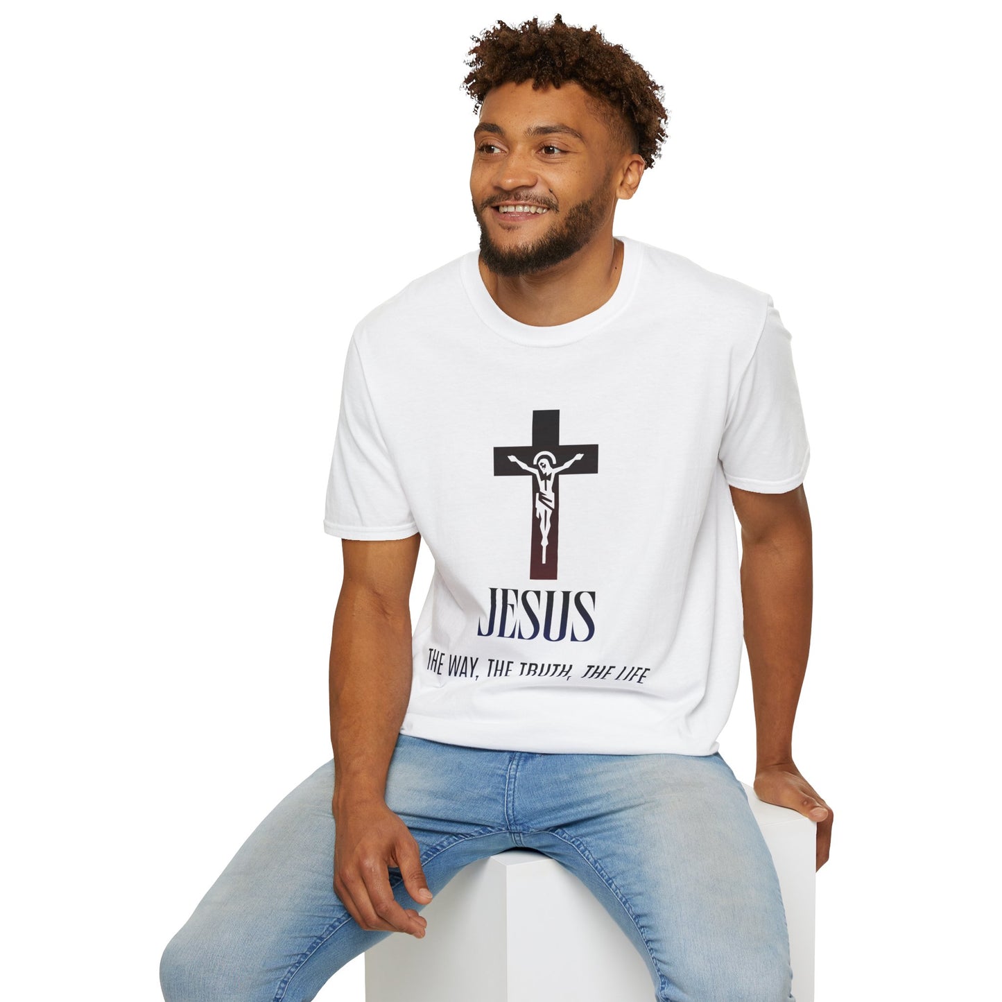 Jesus Cross T-Shirt — "The Way, The Truth, The Life" Christian Tee