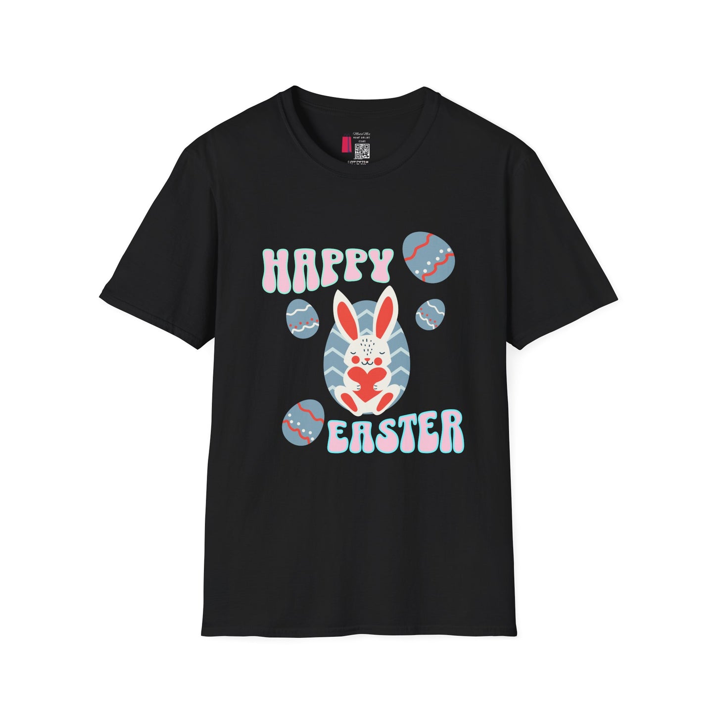 Happy Easter Bunny T-Shirt — Cute Pastel Easter Eggs Design