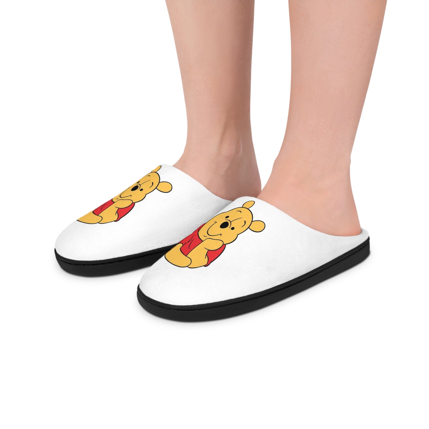 Winnie-Themed Women's Indoor Slippers - Cozy Cartoon Bear House Shoes