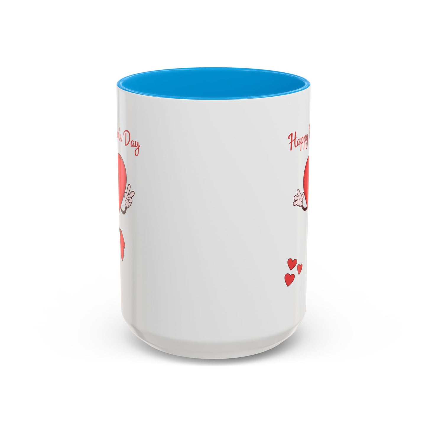 Happy Mother's Day Heart Mug — Cute Retro Heart Mom Coffee Cup (11oz, 15oz)