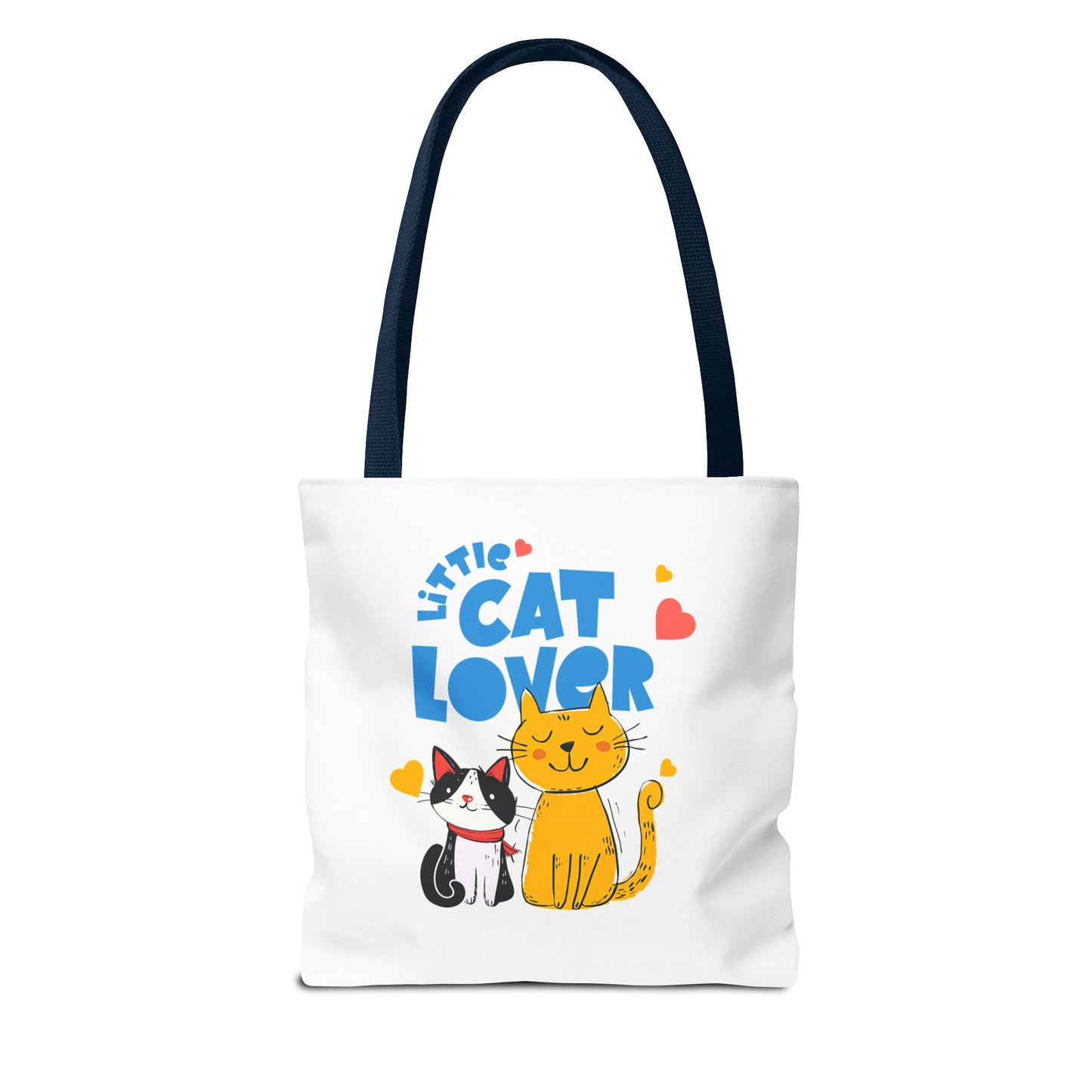 Little Cat Lover Tote Bag – Cute Cat Illustration Reusable Shopping Bag