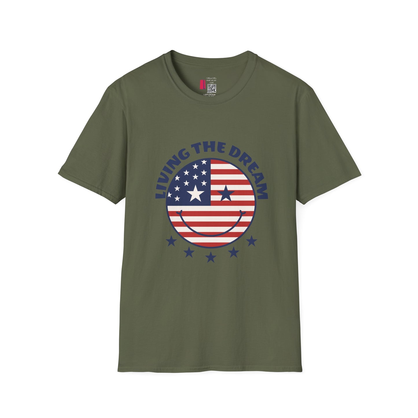 Living the Dream American Flag T-Shirt