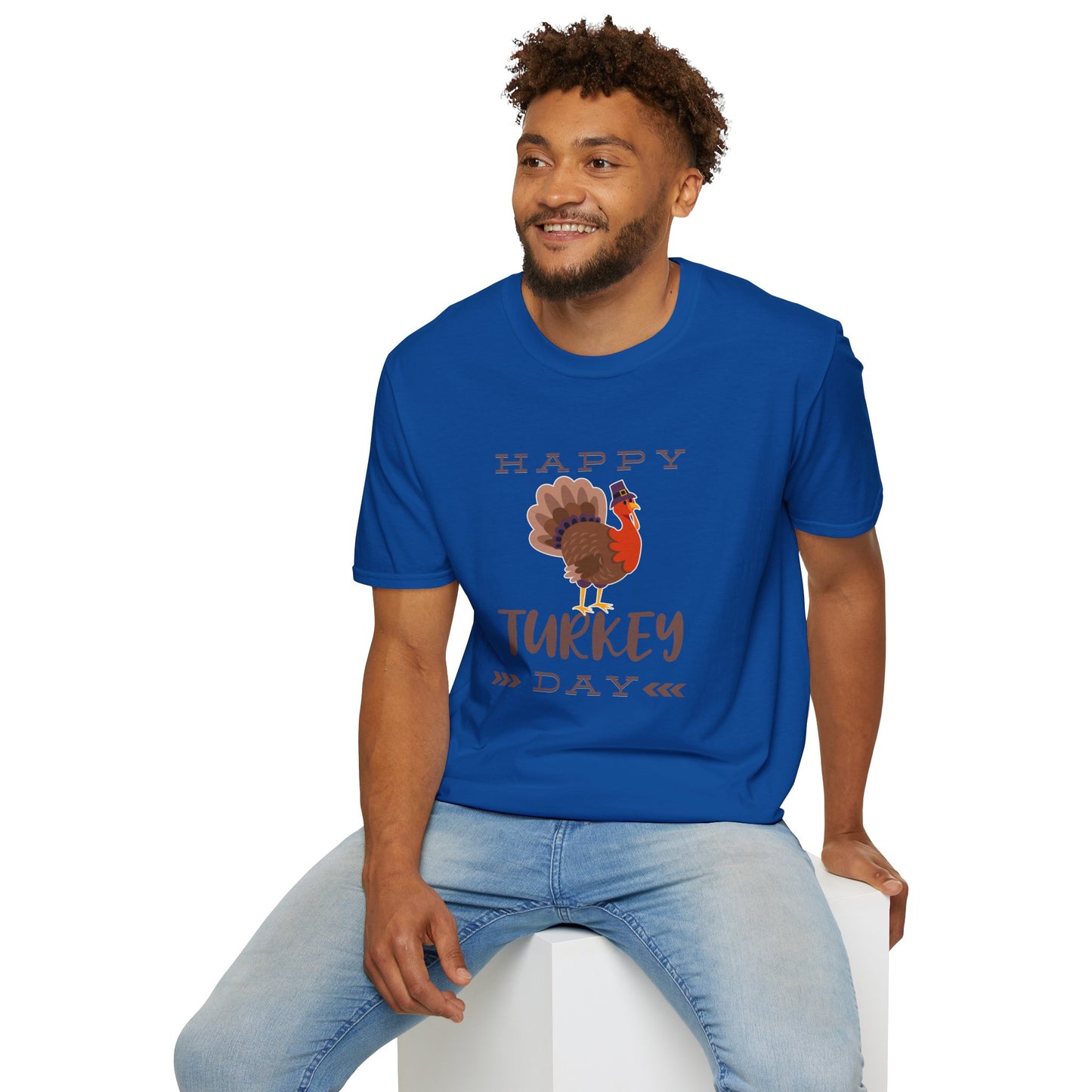 Thanksgiving Unisex Softstyle T-Shirt - Festive Fall Holiday Design