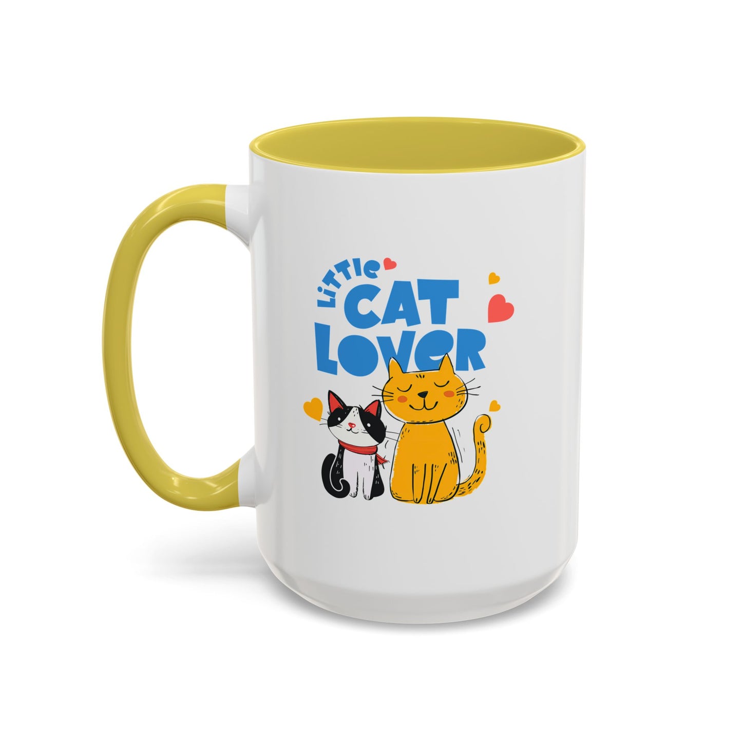 Cat Lover Mug — Colorful 11oz/15oz Ceramic Coffee Cup (Little Cat Lover Design)