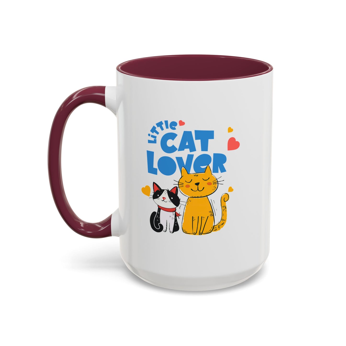 Cat Lover Mug — Colorful 11oz/15oz Ceramic Coffee Cup (Little Cat Lover Design)