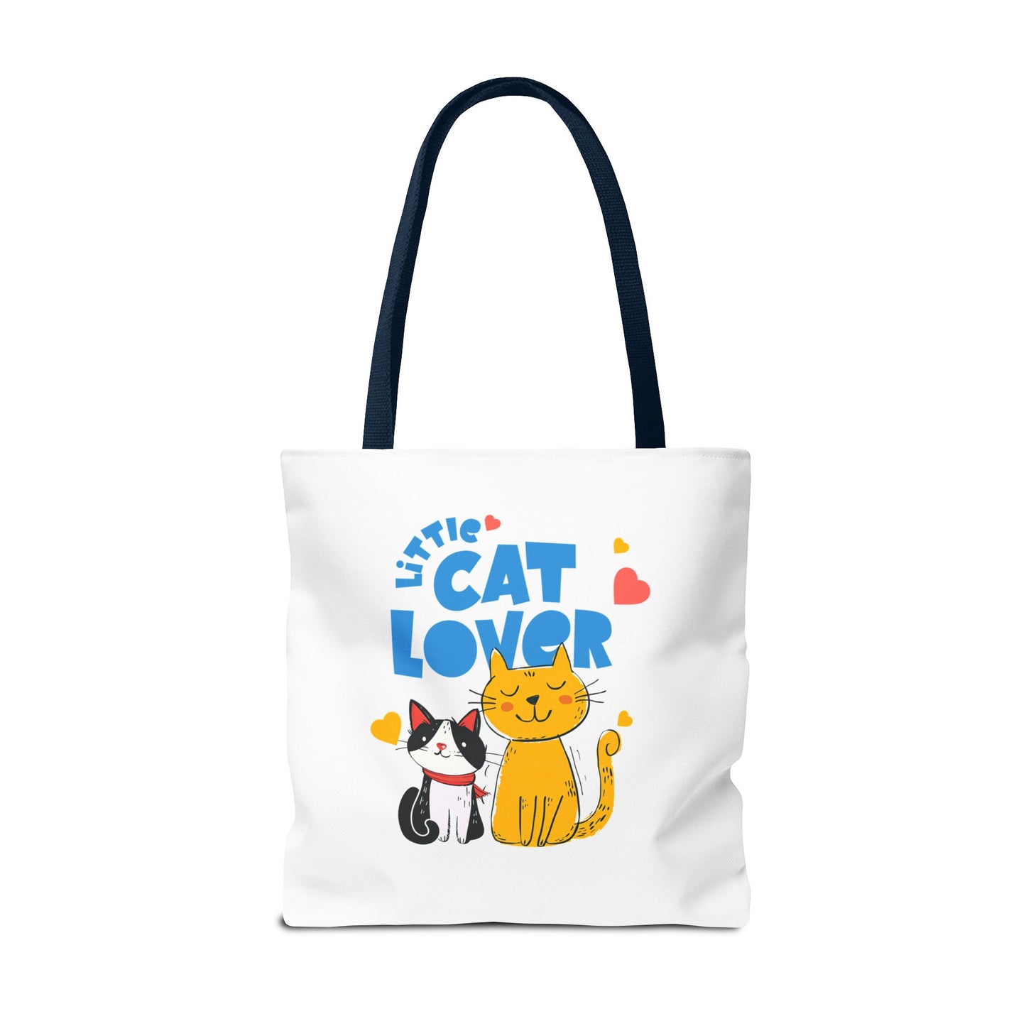 Little Cat Lover Tote Bag – Cute Cat Illustration Reusable Shopping Bag