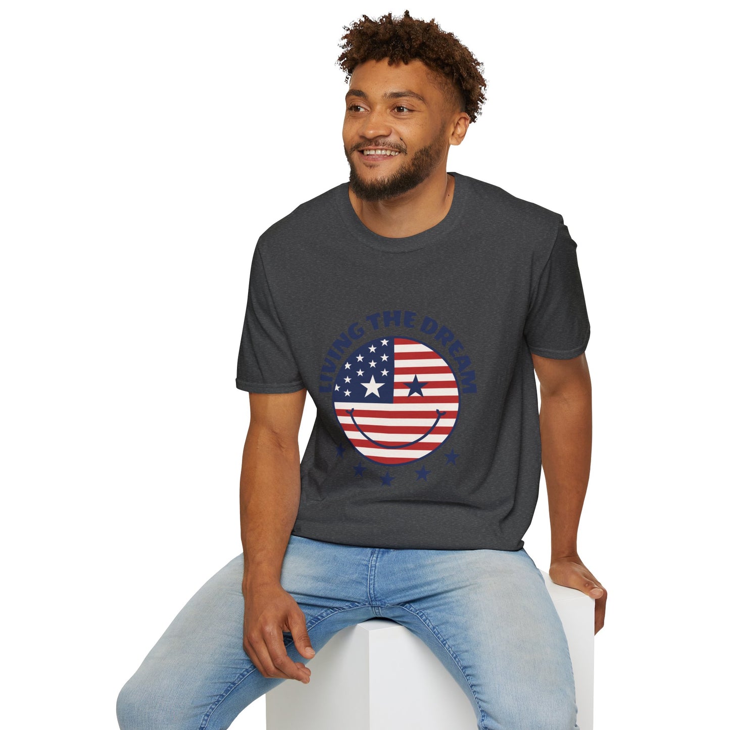 Living the Dream American Flag T-Shirt