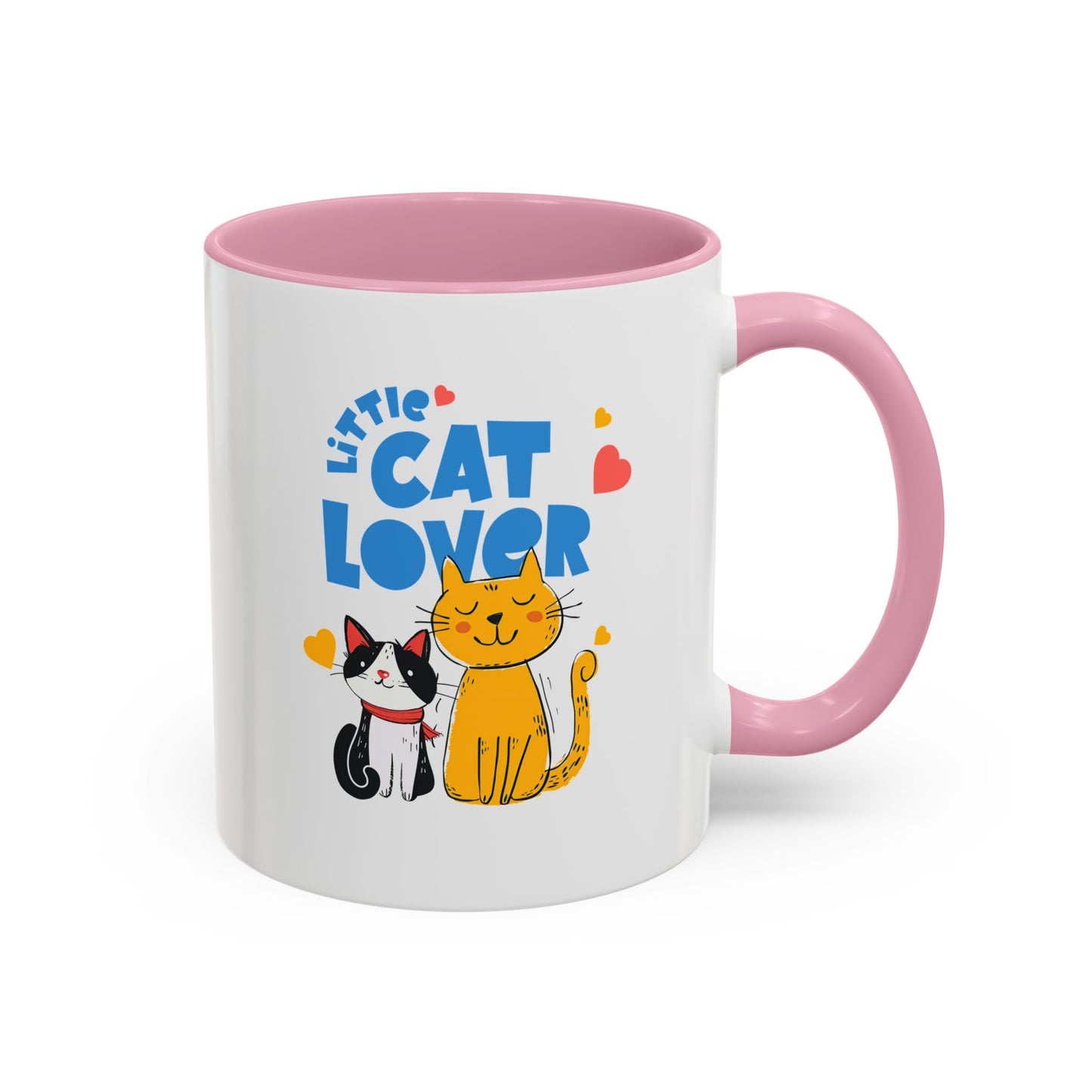 Cat Lover Mug — Colorful 11oz/15oz Ceramic Coffee Cup (Little Cat Lover Design)
