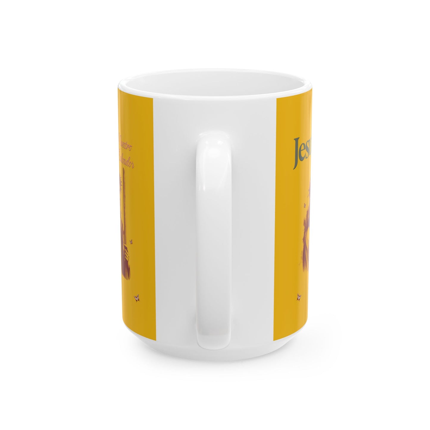 Jesus Loves Me Yellow Inspirational Ceramic Mug (11oz, 15oz)