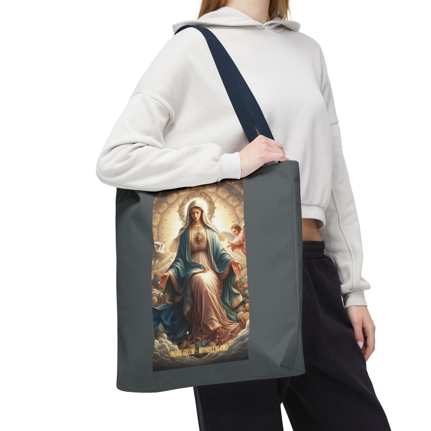 Mary Immaculate Tote Bag — Religious Virgin Mary Prayer Art Tote