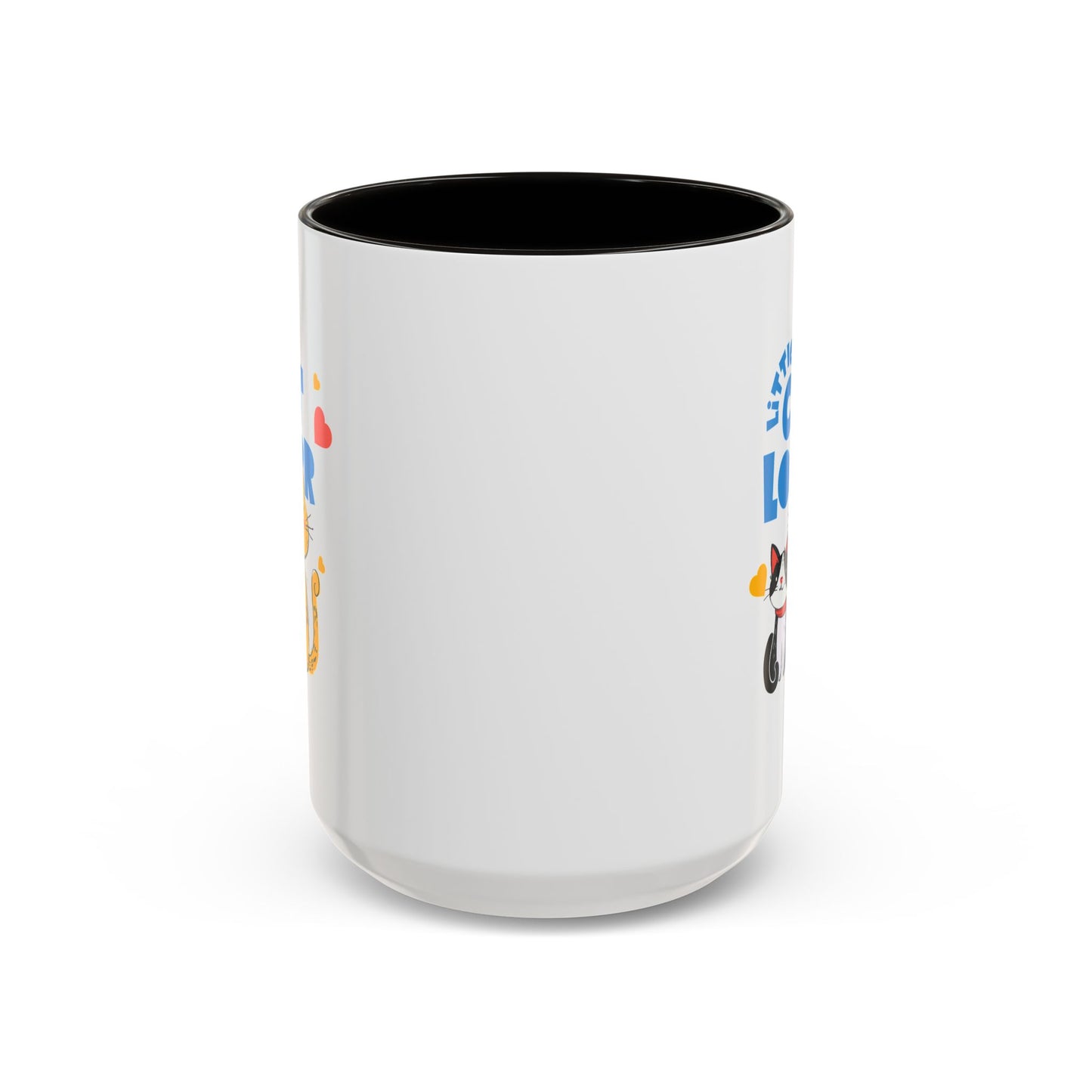 Cat Lover Mug — Colorful 11oz/15oz Ceramic Coffee Cup (Little Cat Lover Design)